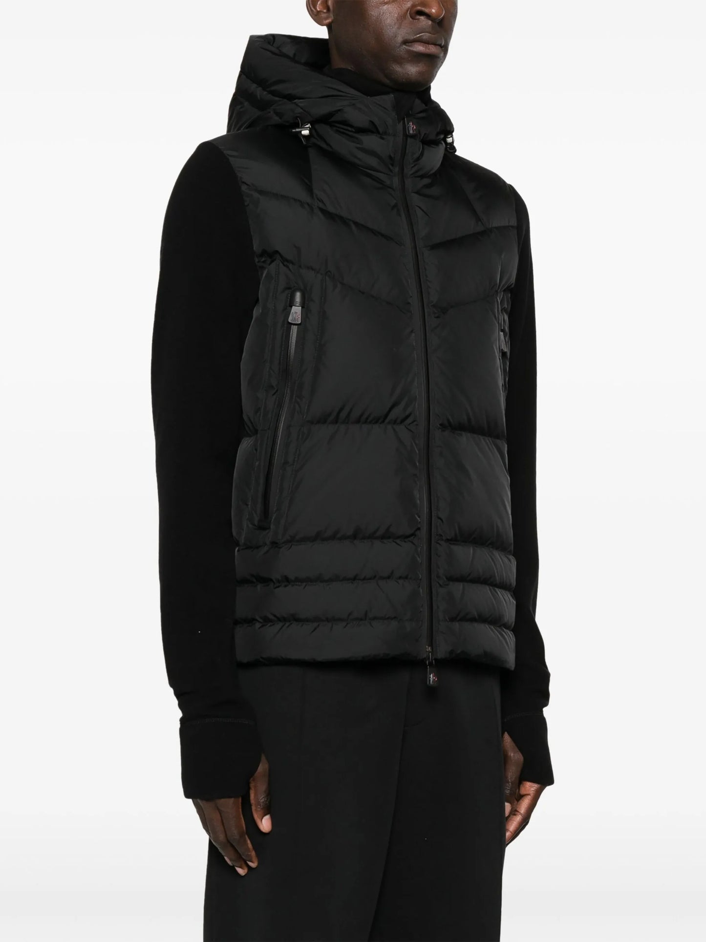 quilted hooded jacket