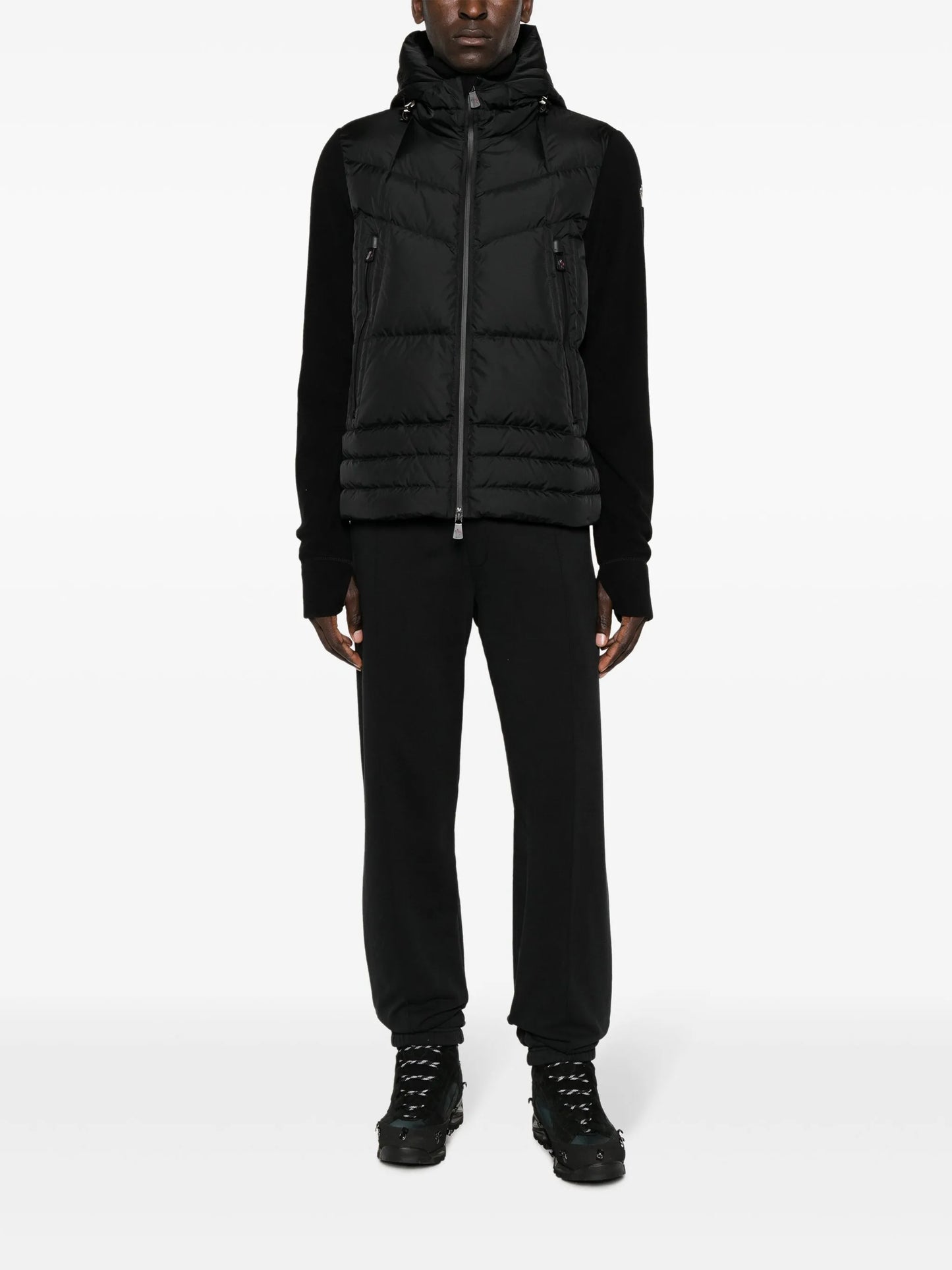 quilted hooded jacket