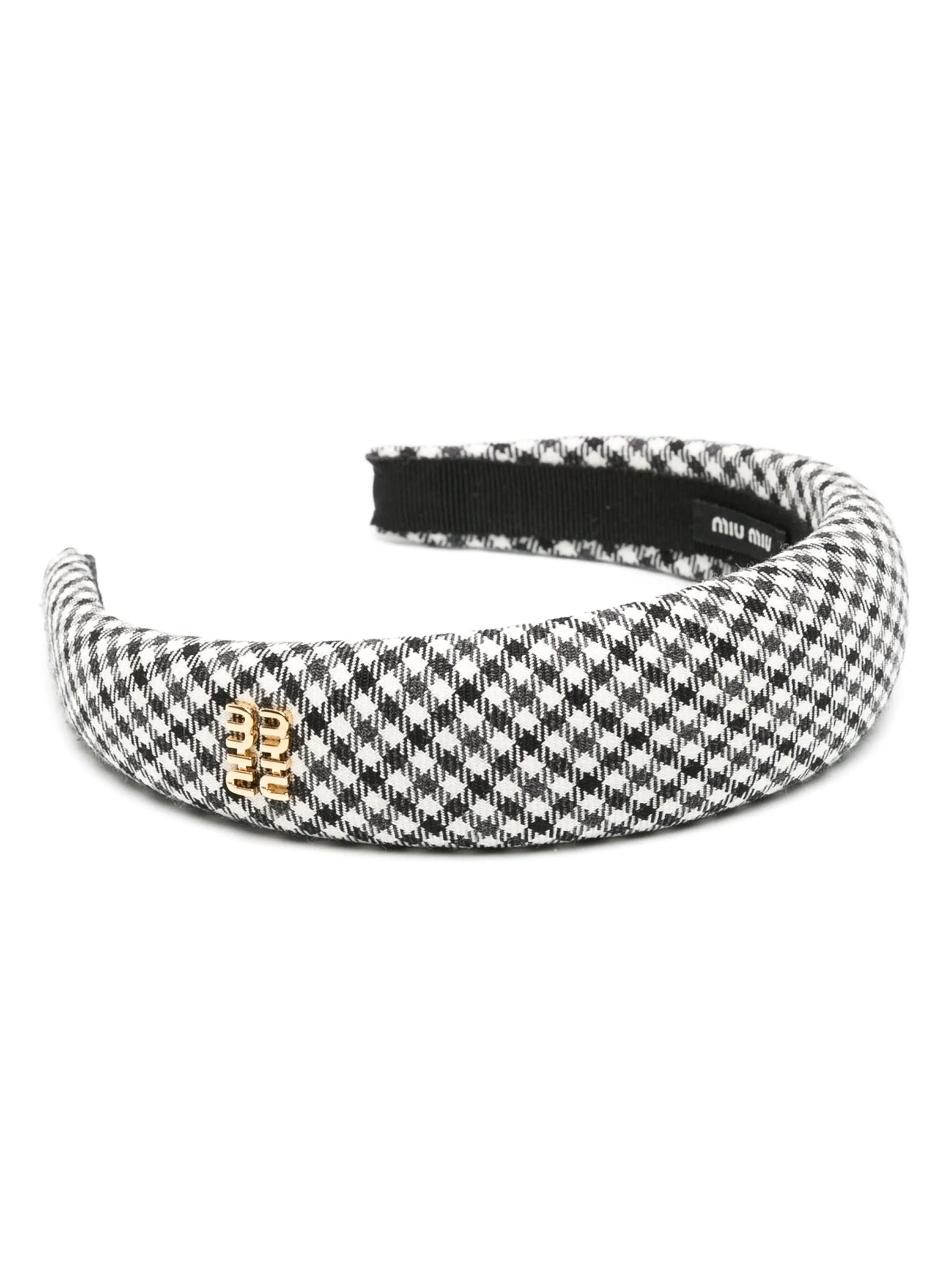 gingham check headband