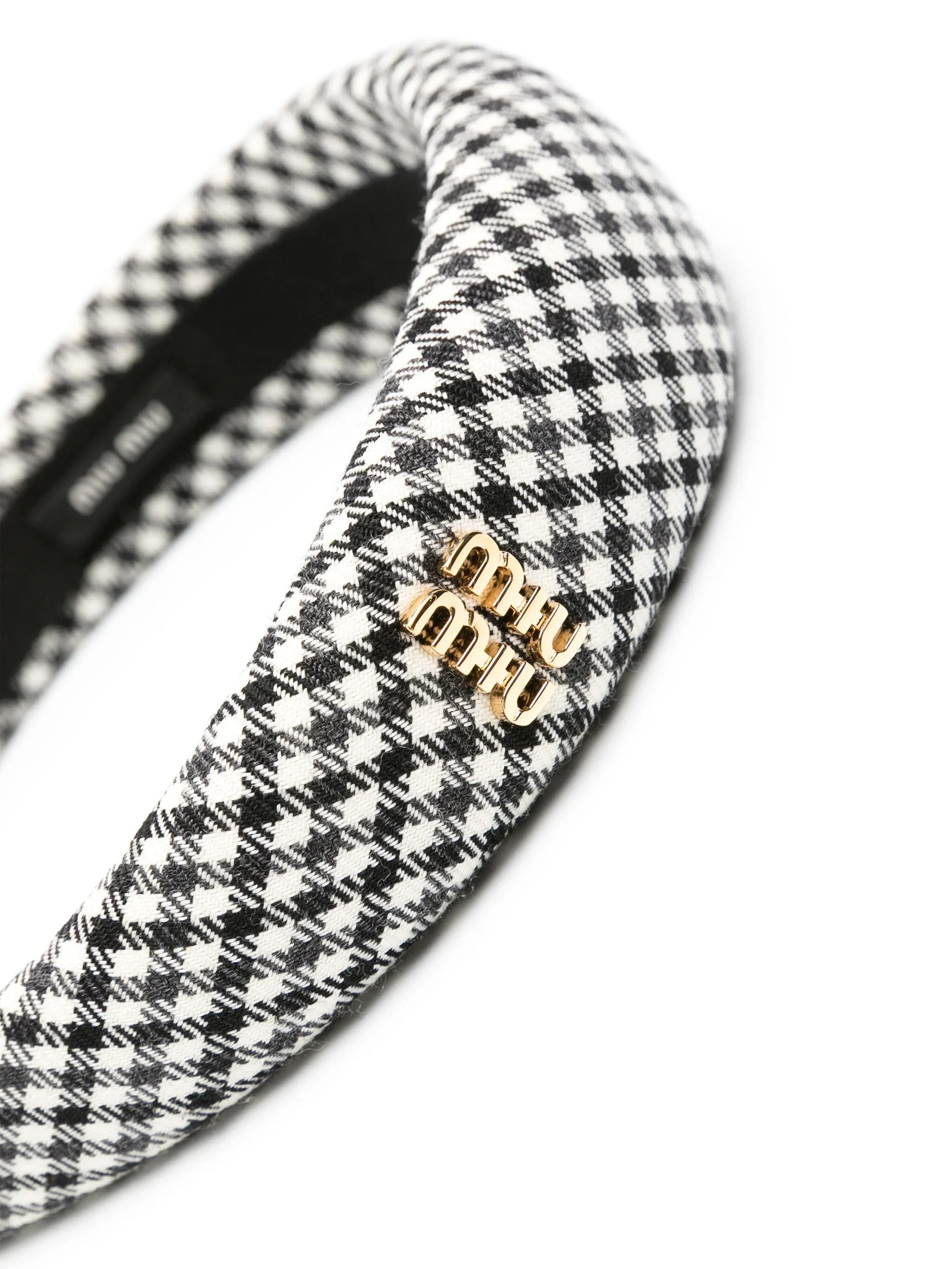 gingham check headband