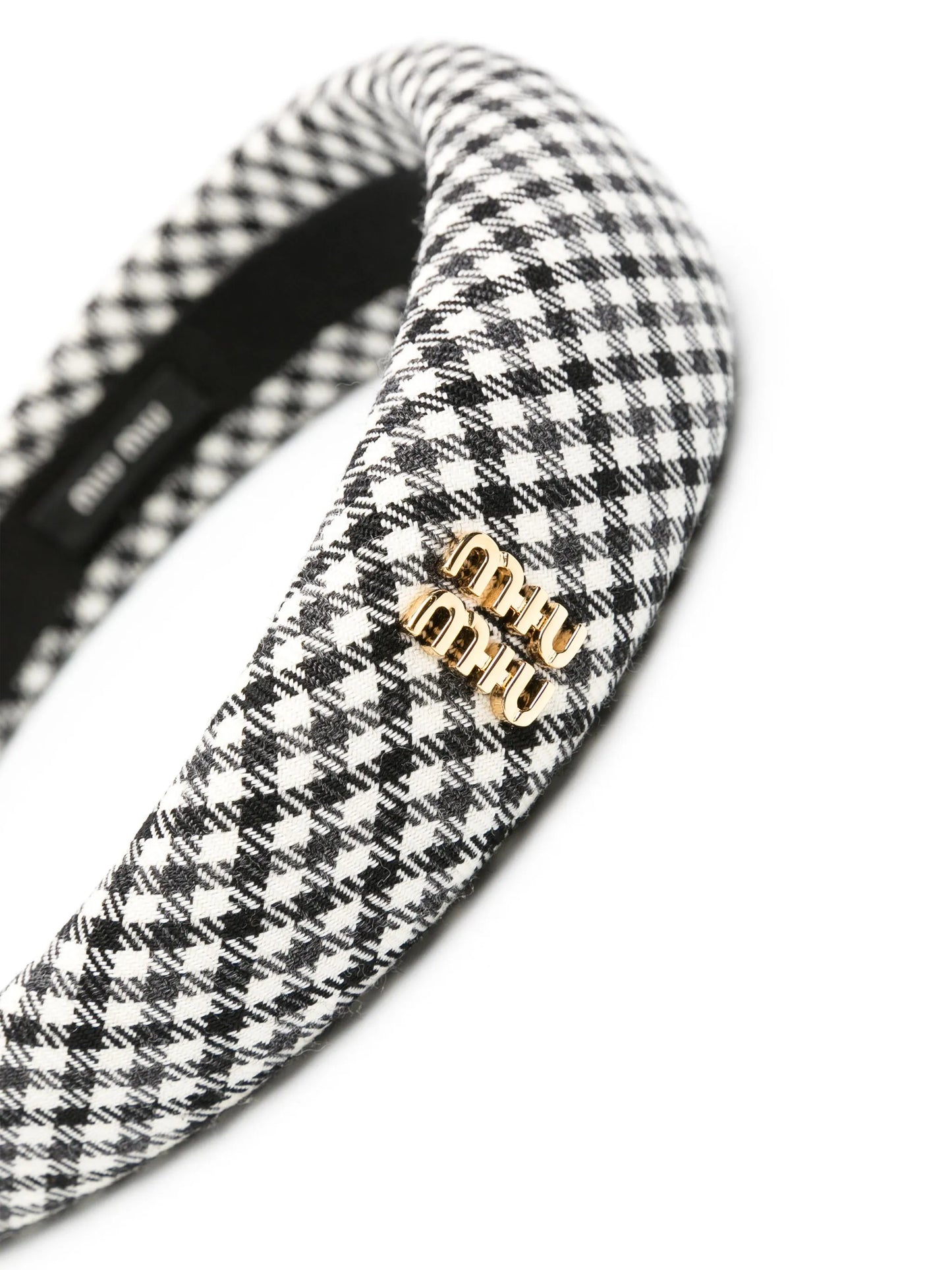 gingham check headband