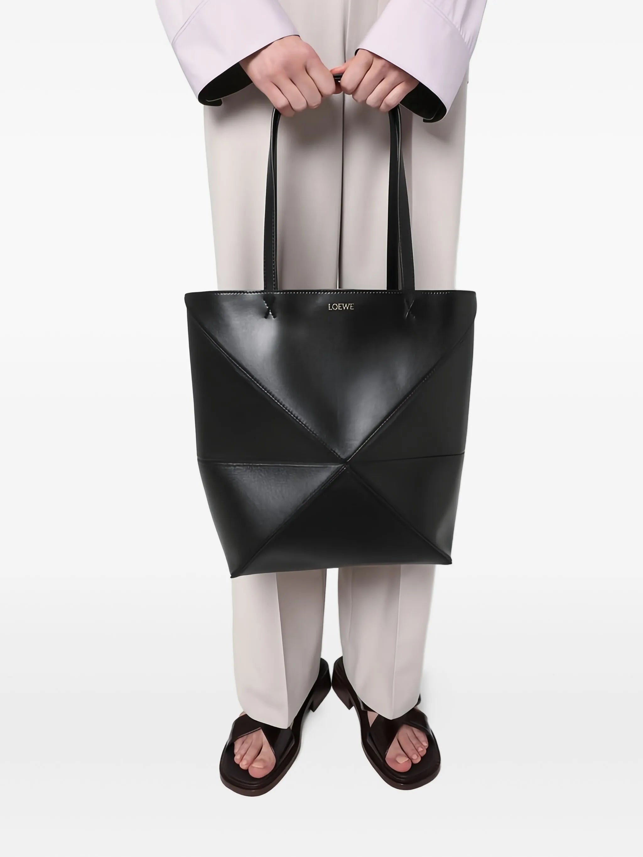 medium Puzzle Fold tote bag
