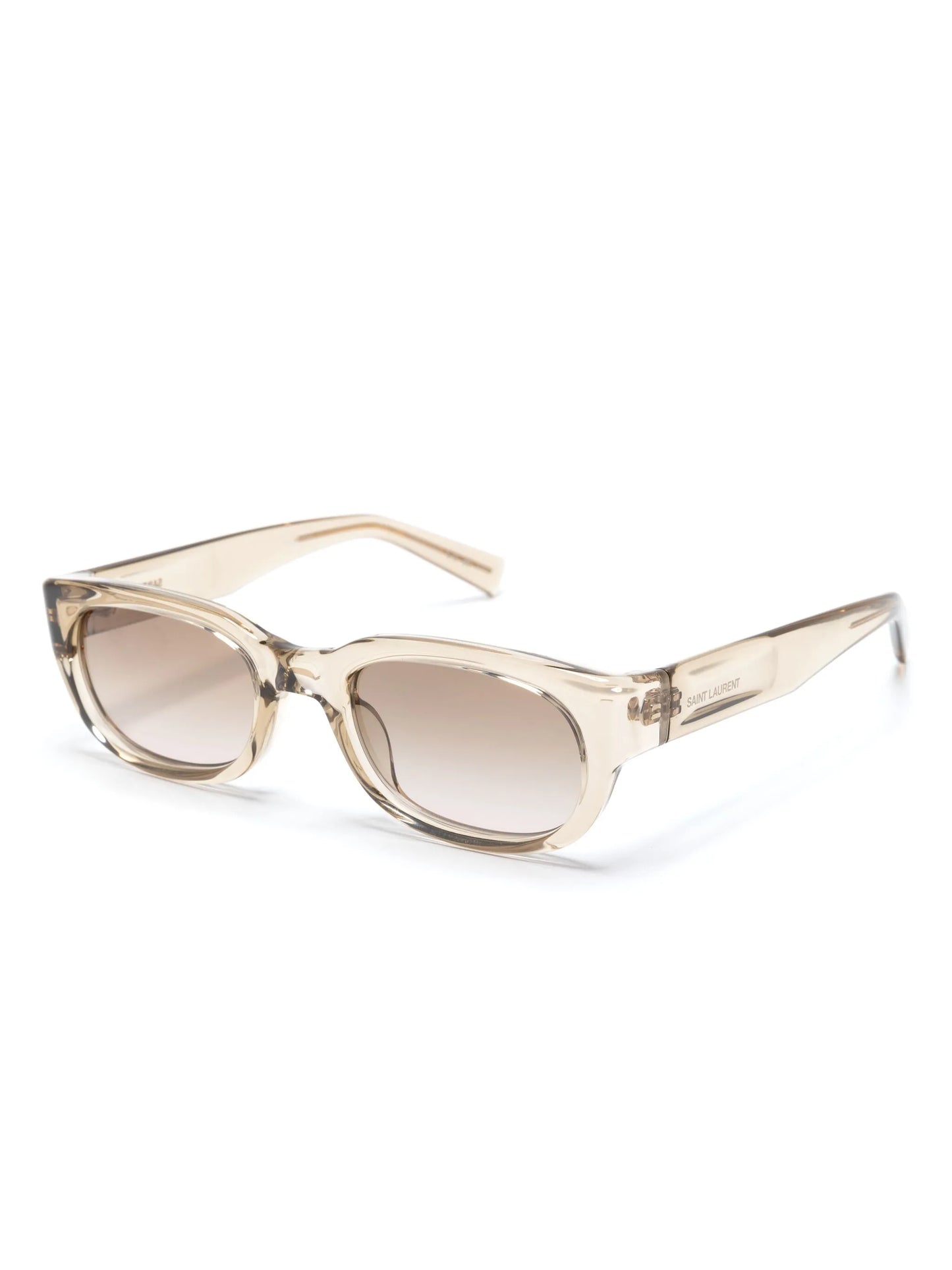 logo-engraved rectangle-frame sunglasses