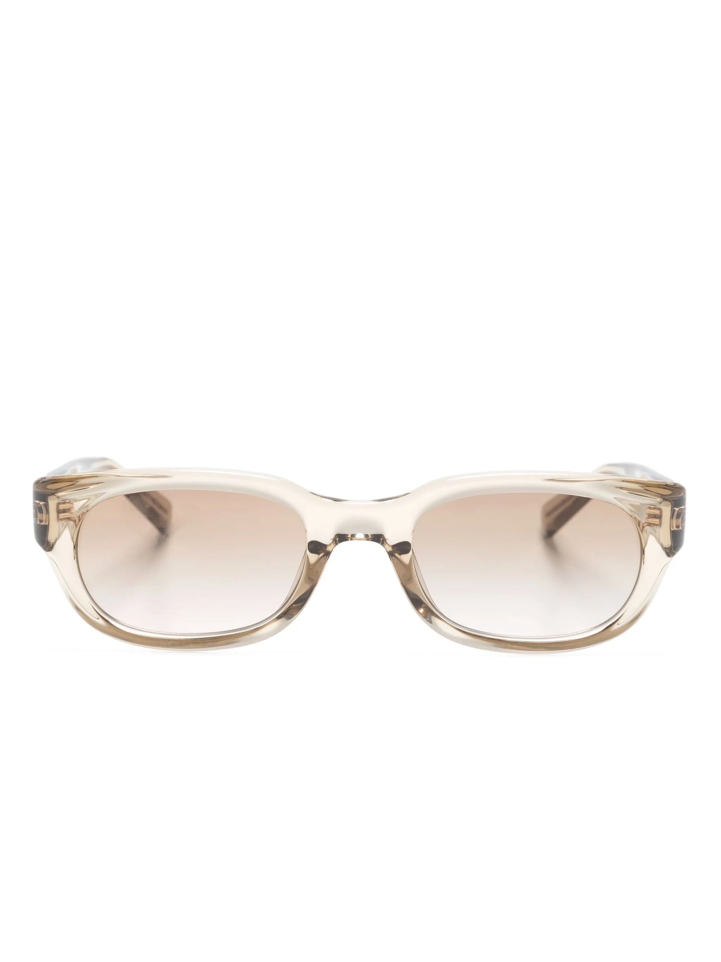 logo-engraved rectangle-frame sunglasses