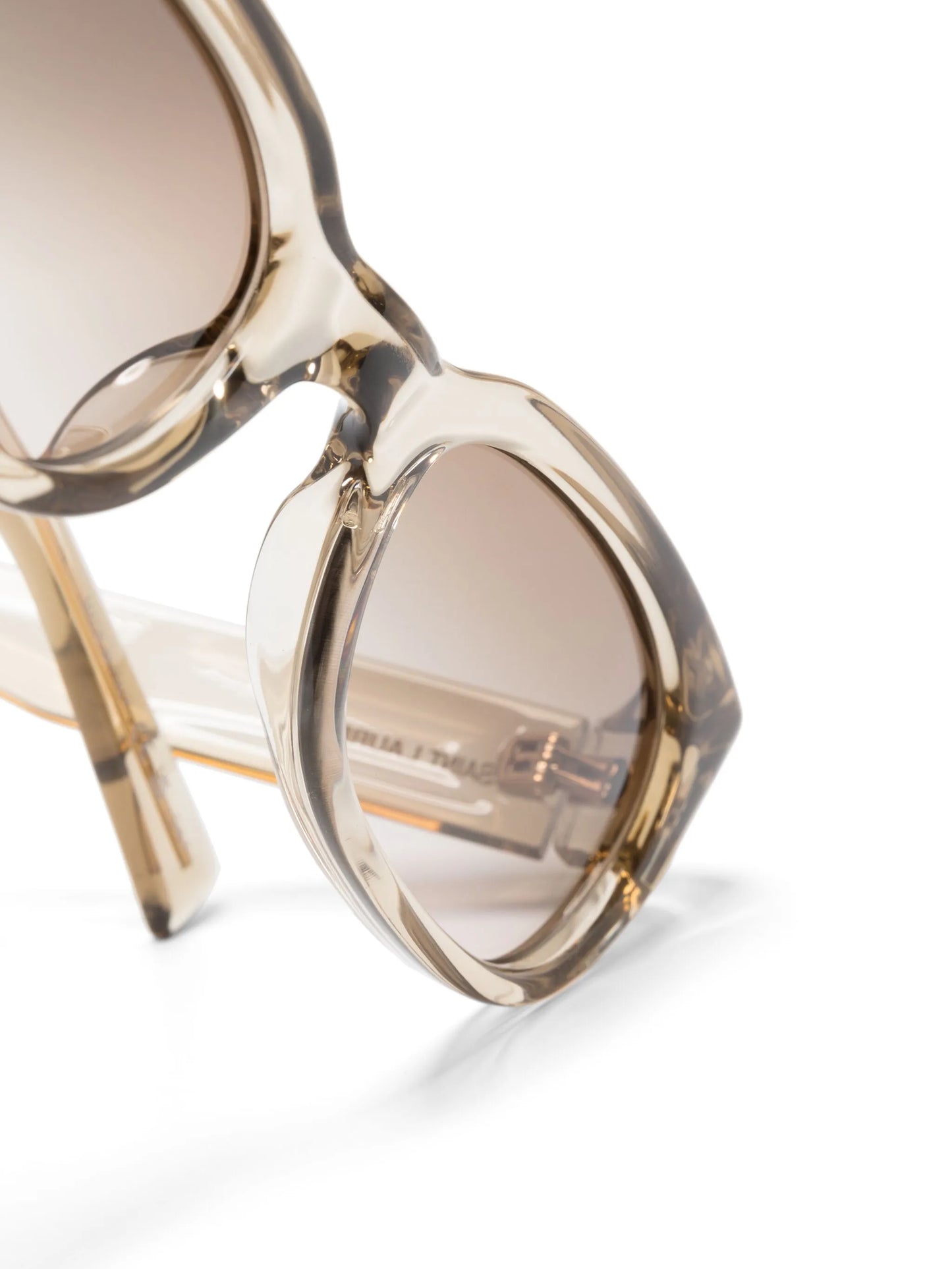 logo-engraved rectangle-frame sunglasses
