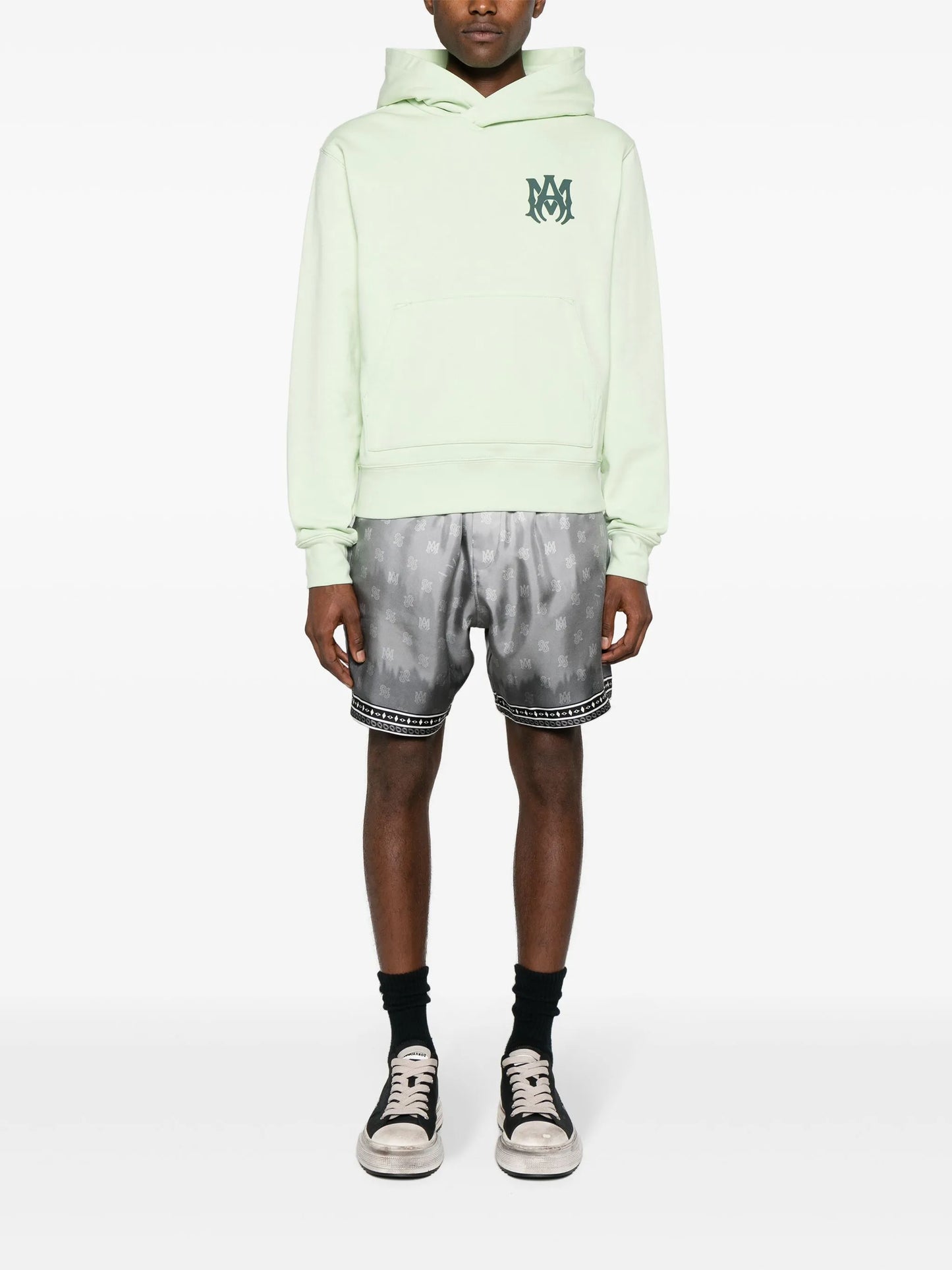 MA rubberised-logo hoodie