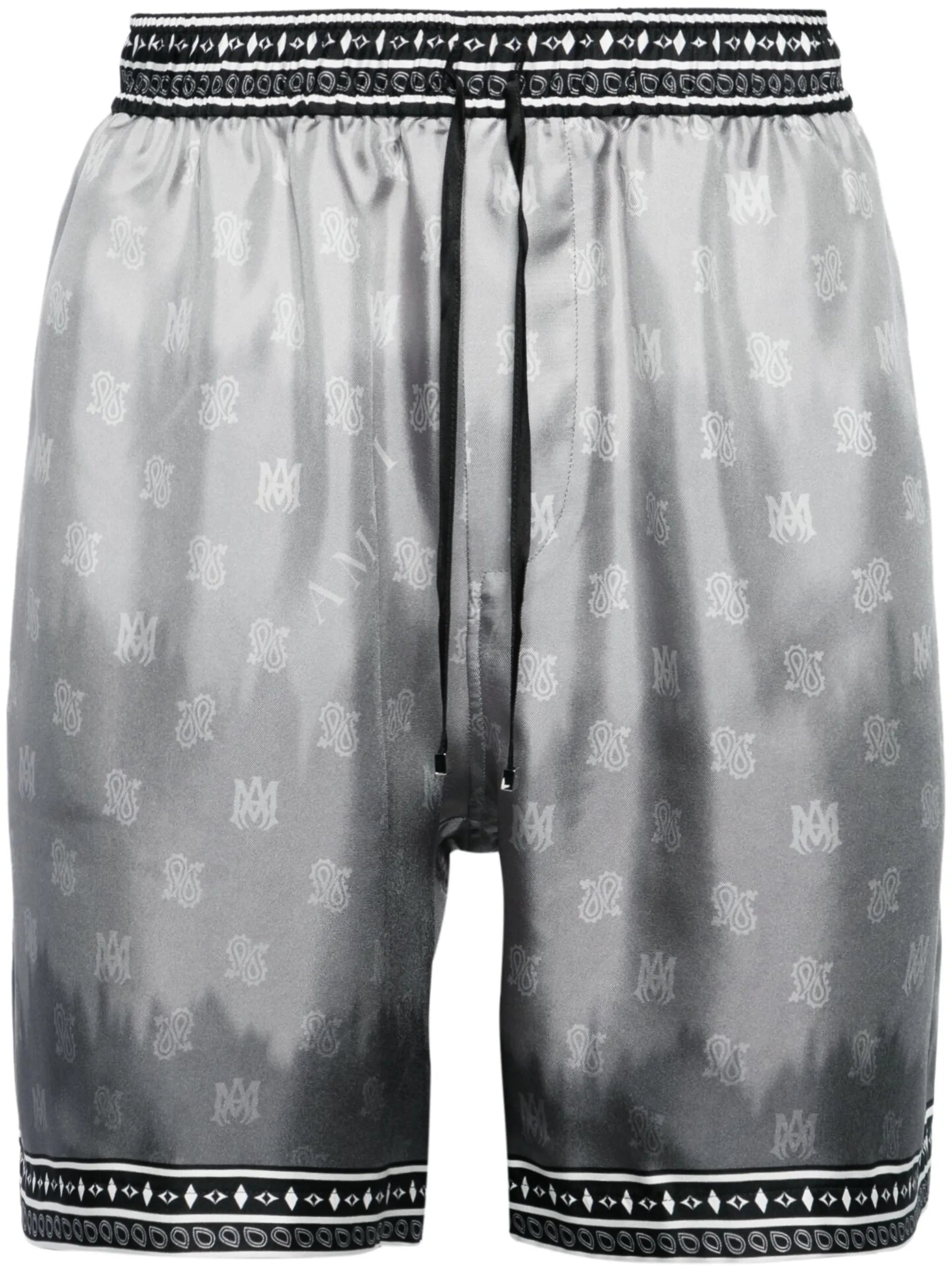 MA paisley-print silk shorts