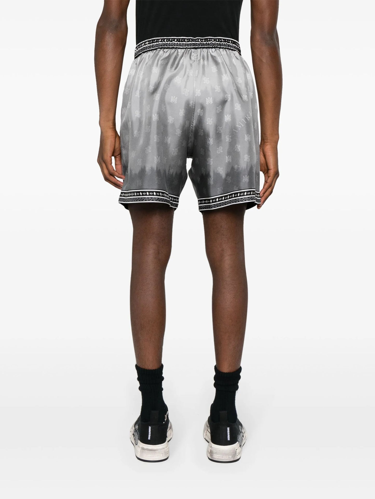 MA paisley-print silk shorts