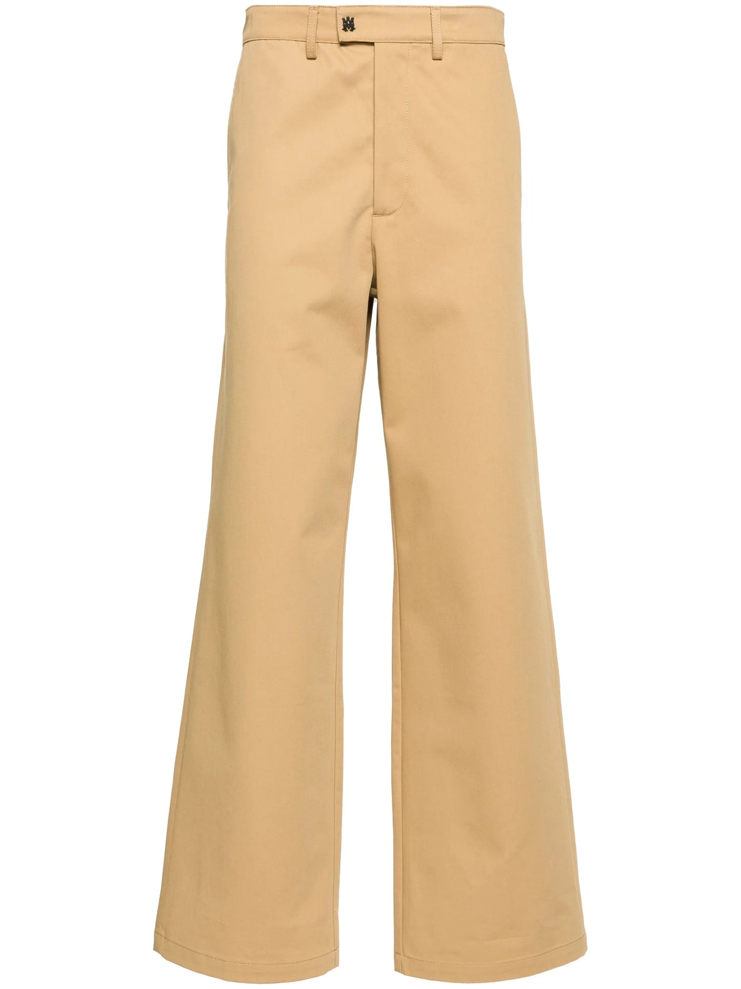 wide-leg cotton chinos