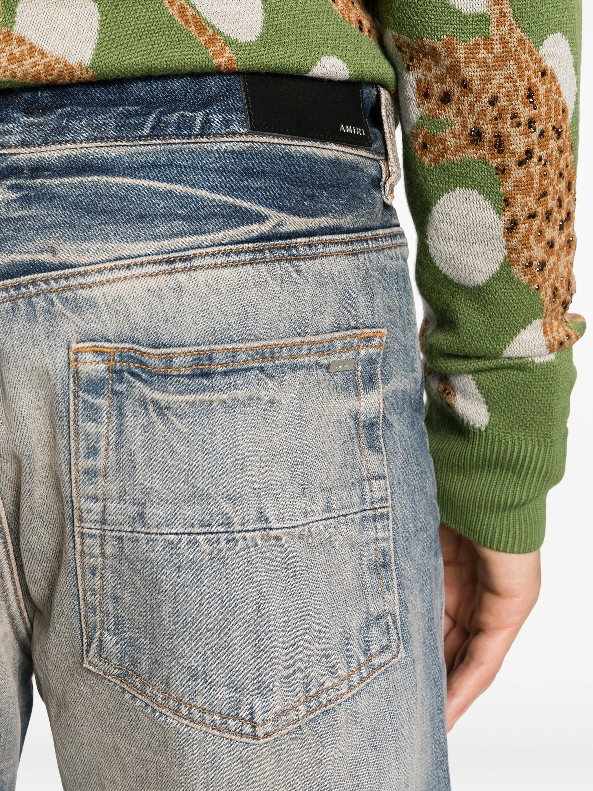 Release-hem straight-leg jeans