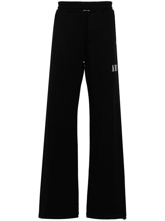 Core logo-print wide-leg track pants