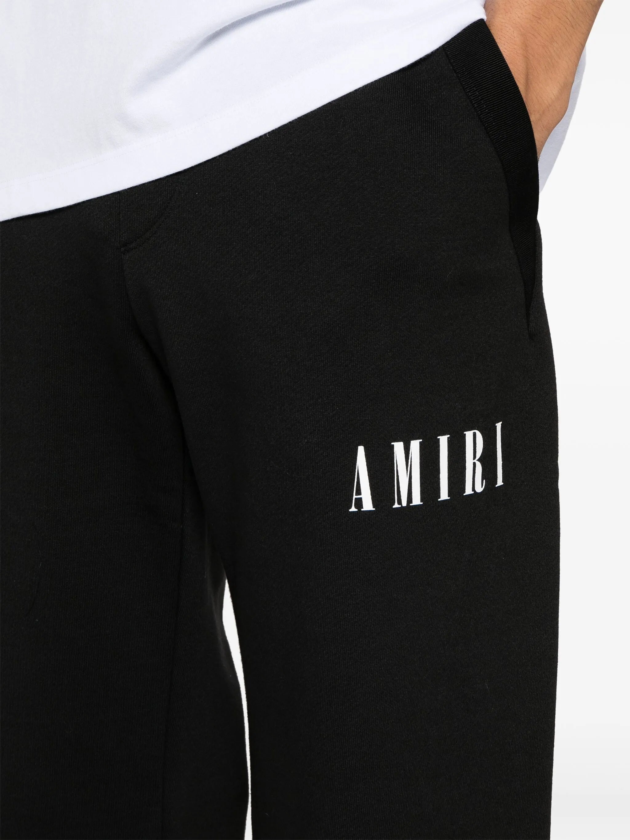 Core logo-print wide-leg track pants