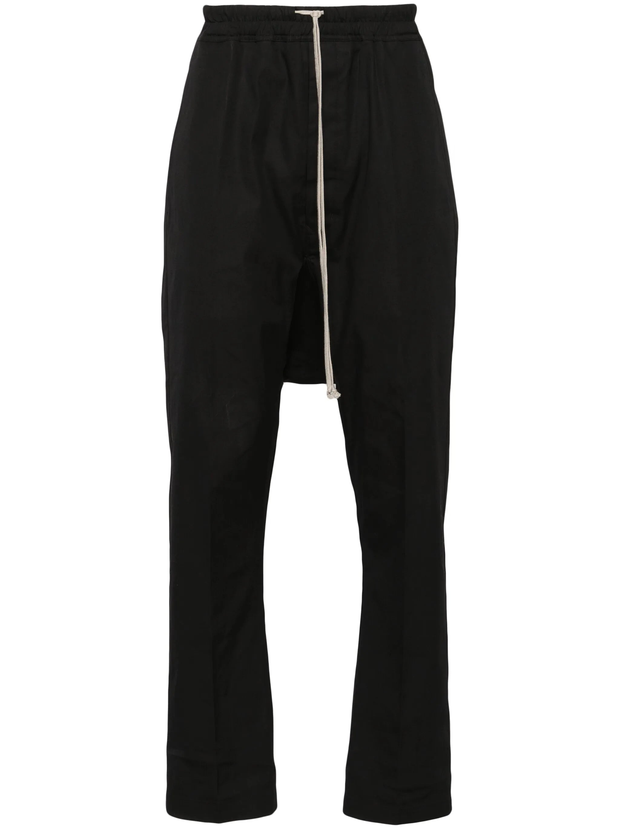 drawstring drop-crotch trousers