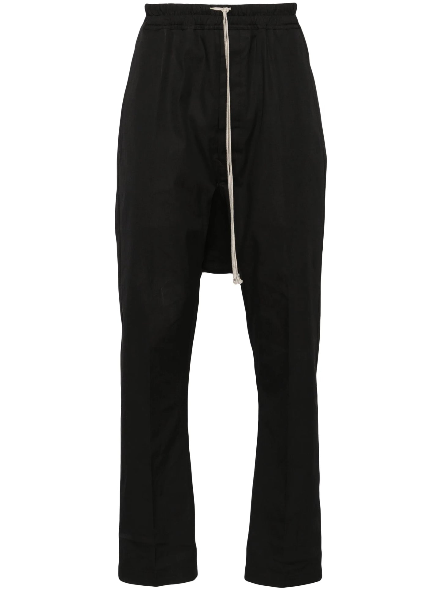 drawstring drop-crotch trousers