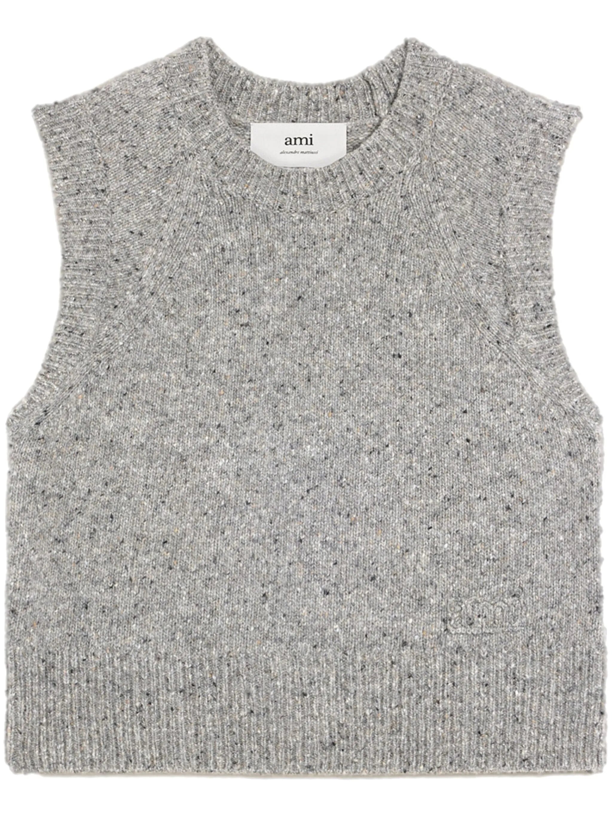 knitted sleeveless jumper