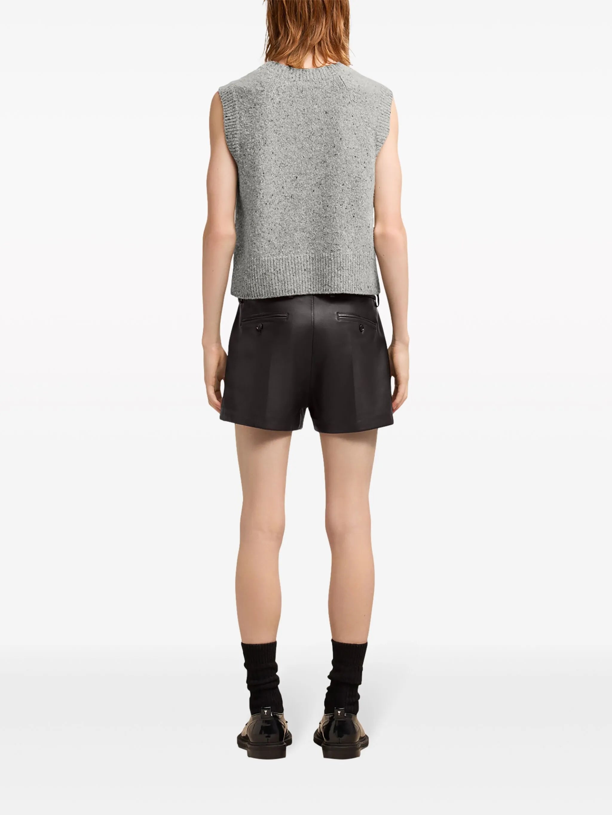 knitted sleeveless jumper