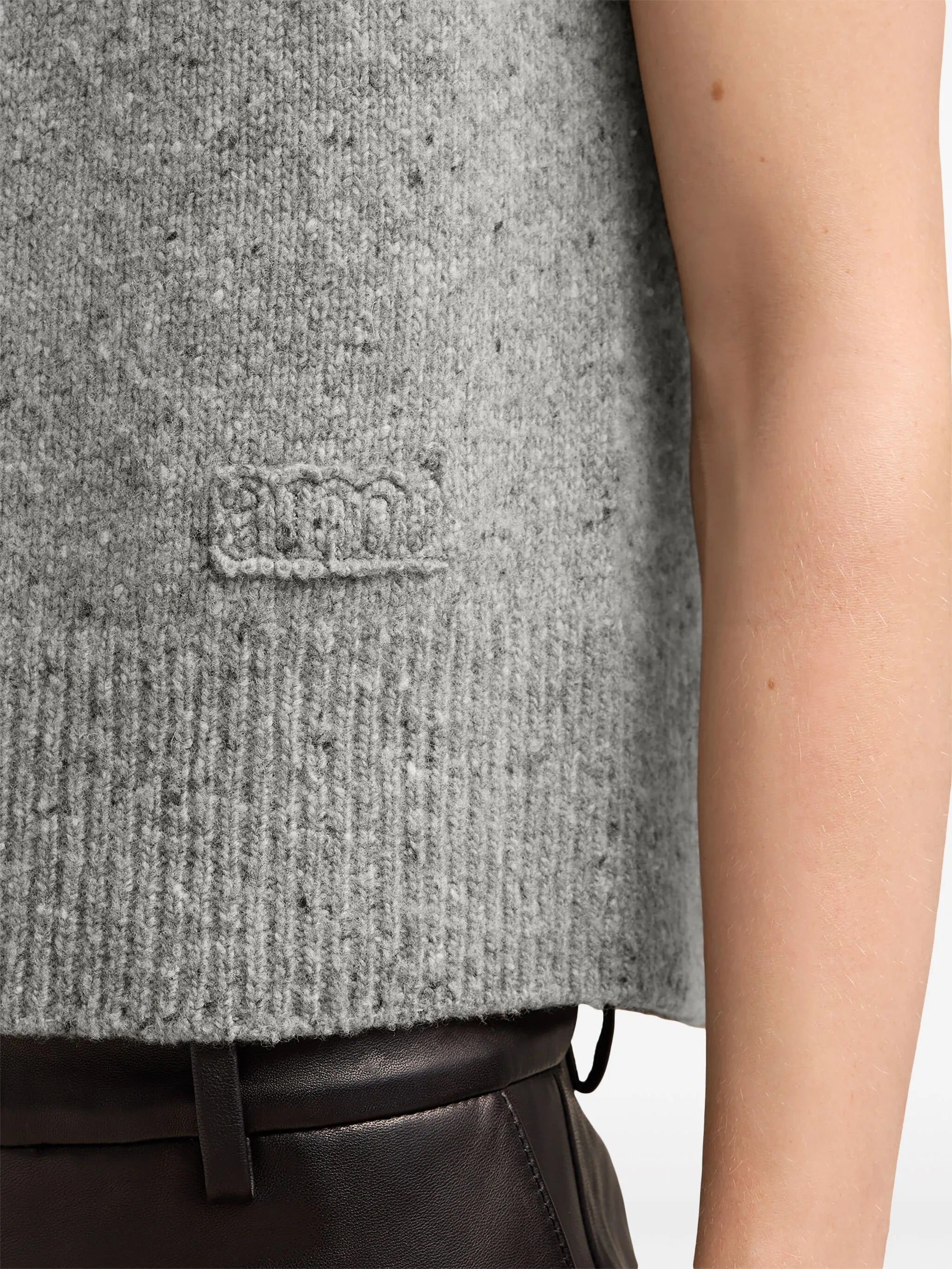 knitted sleeveless jumper