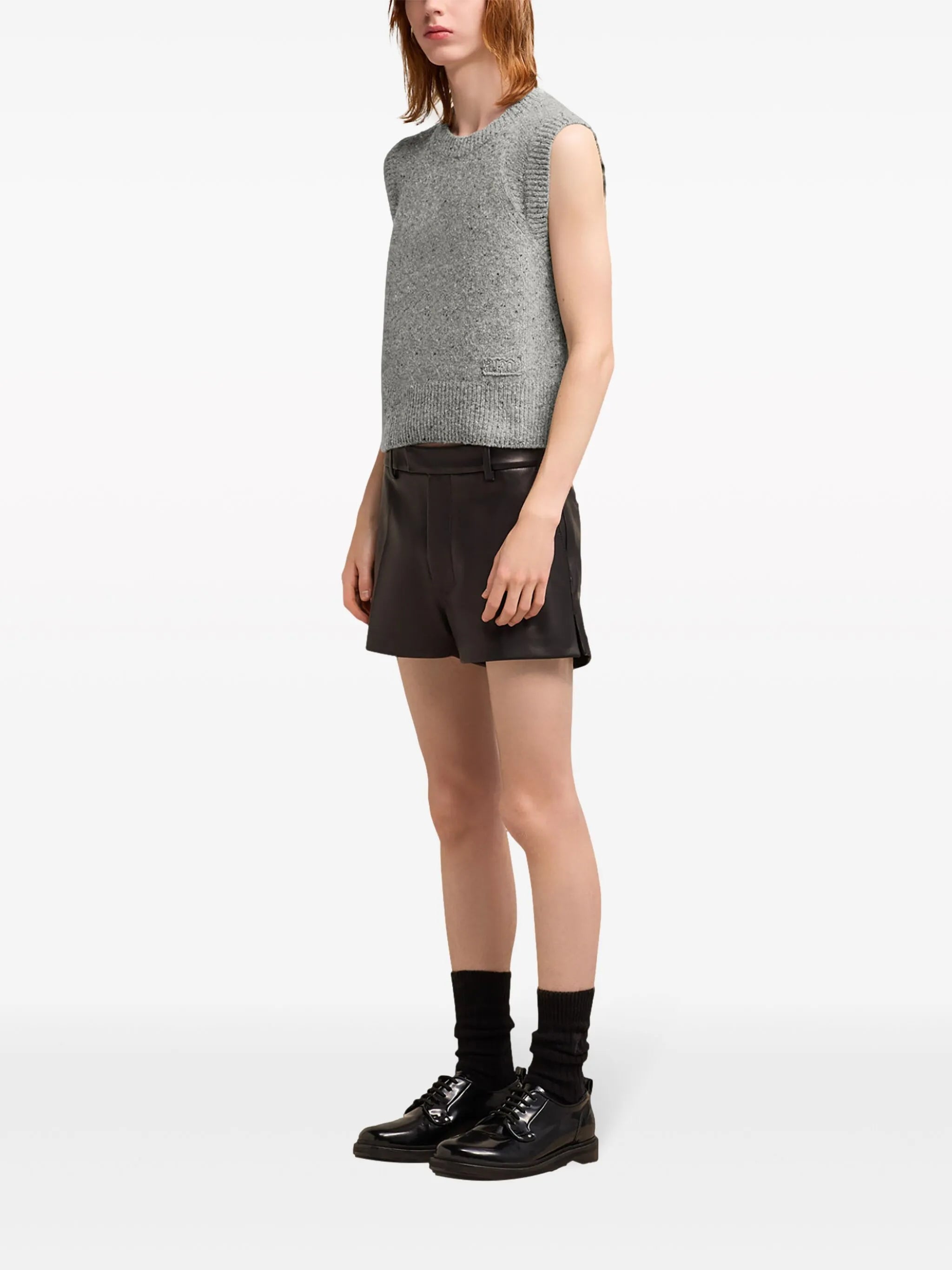 knitted sleeveless jumper
