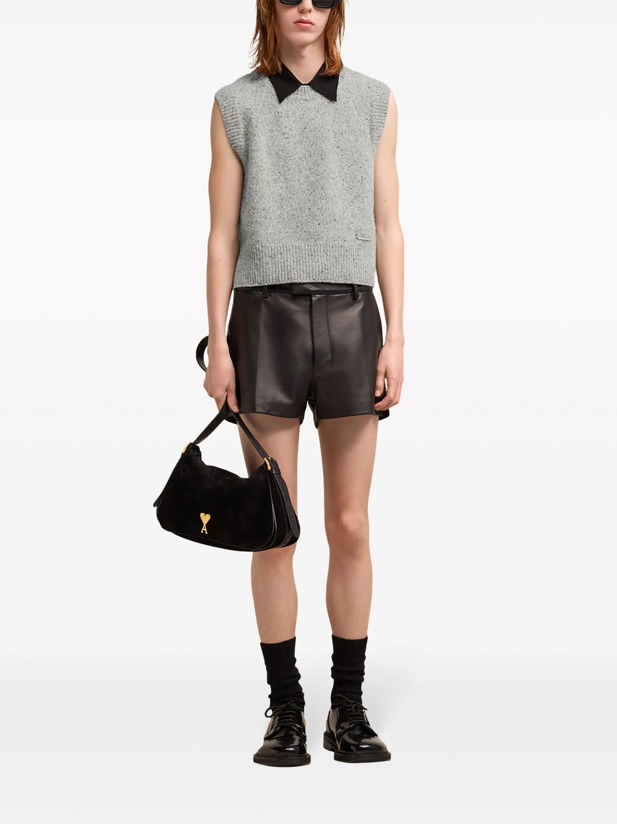 knitted sleeveless jumper