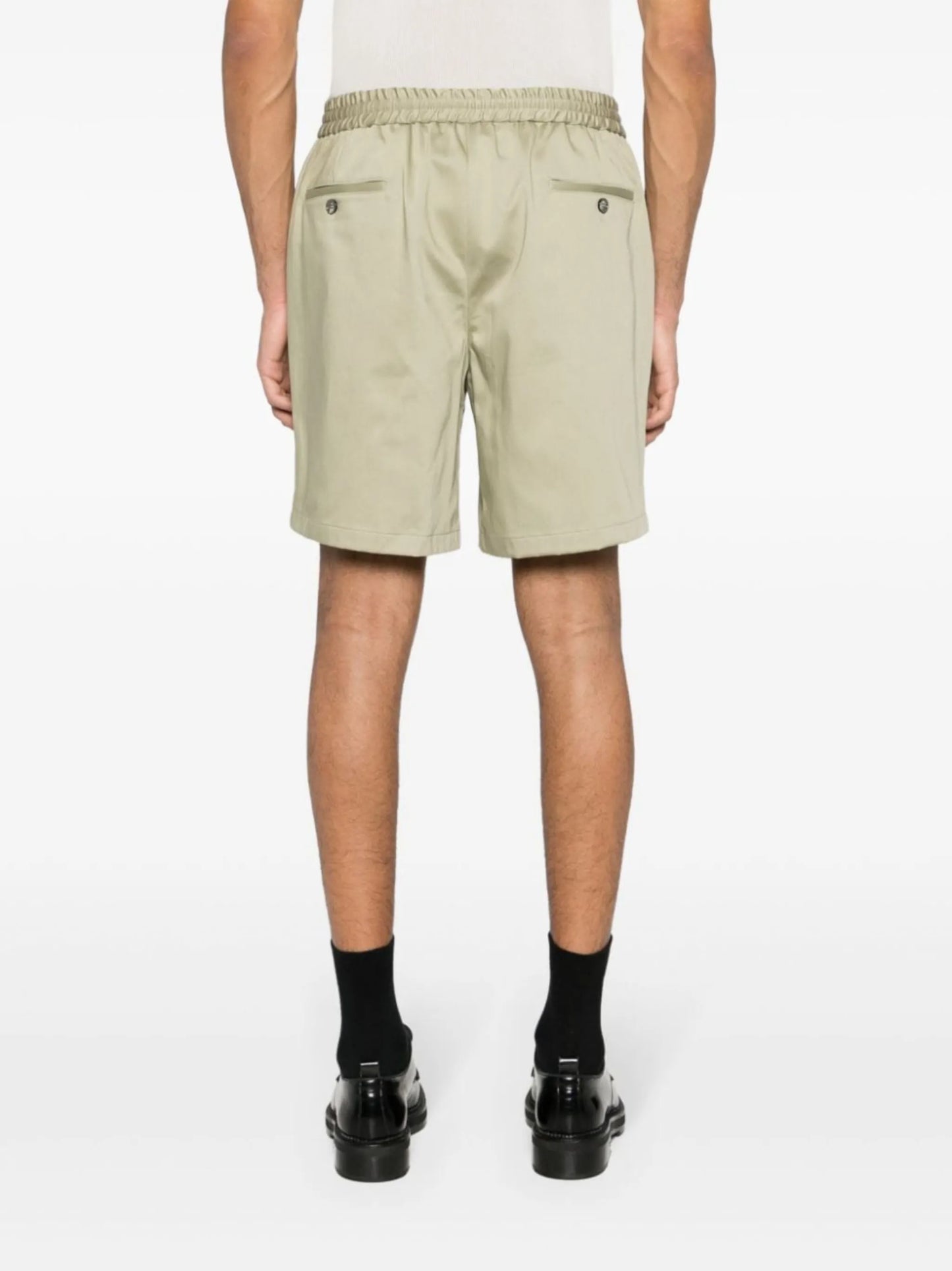 elasticated-waistband chino shorts