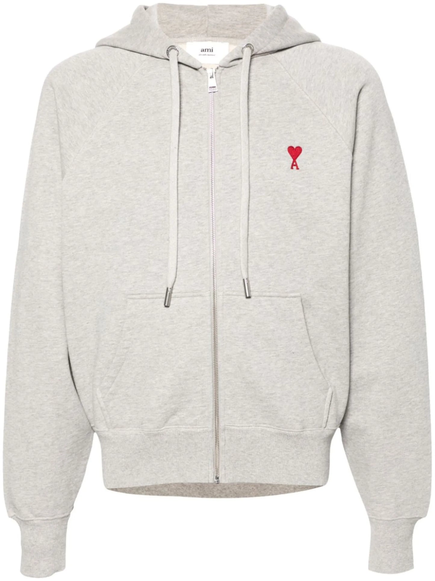 Ami de Coeur-embroidered cotton hoodie