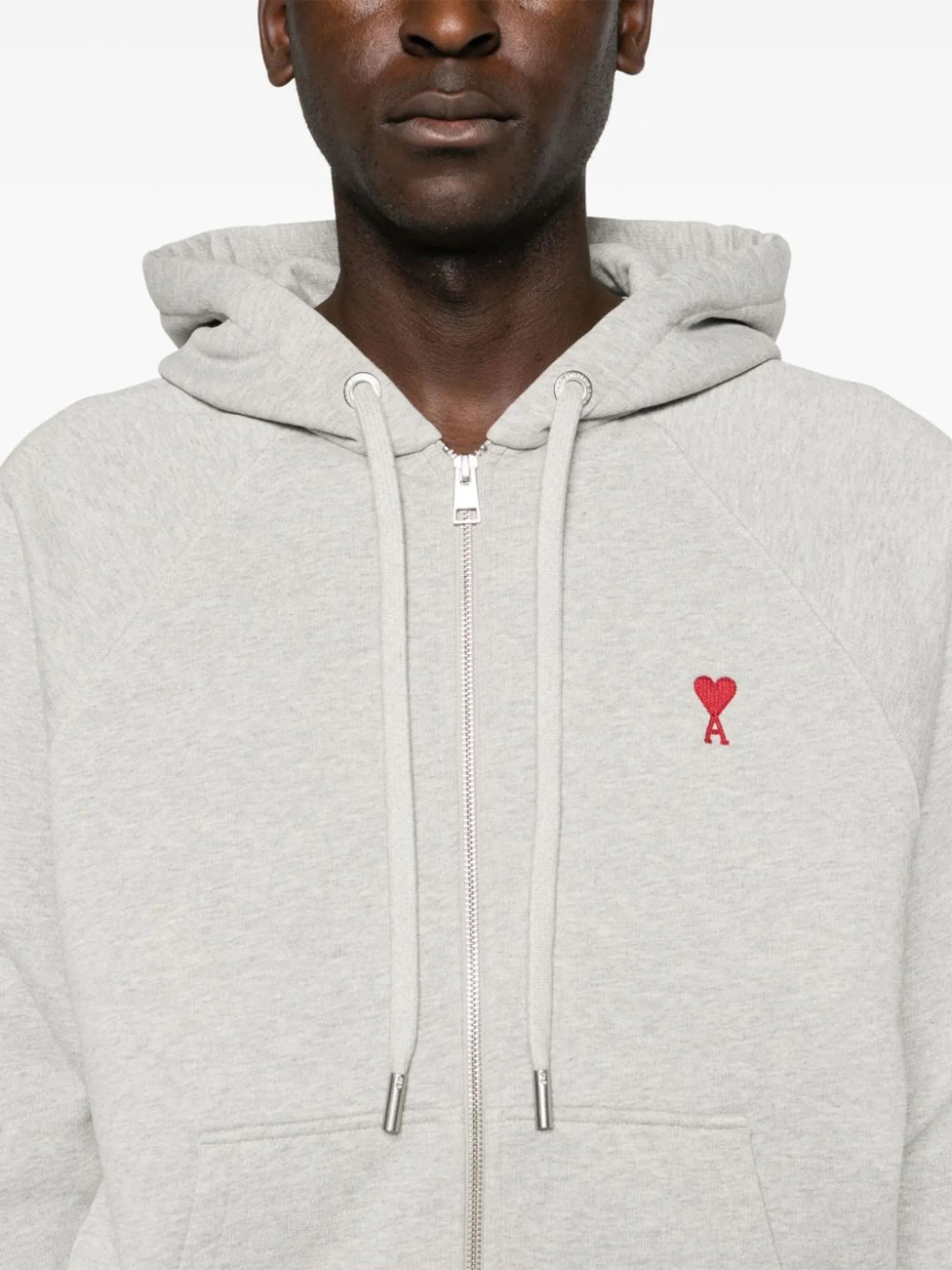 Ami de Coeur-embroidered cotton hoodie