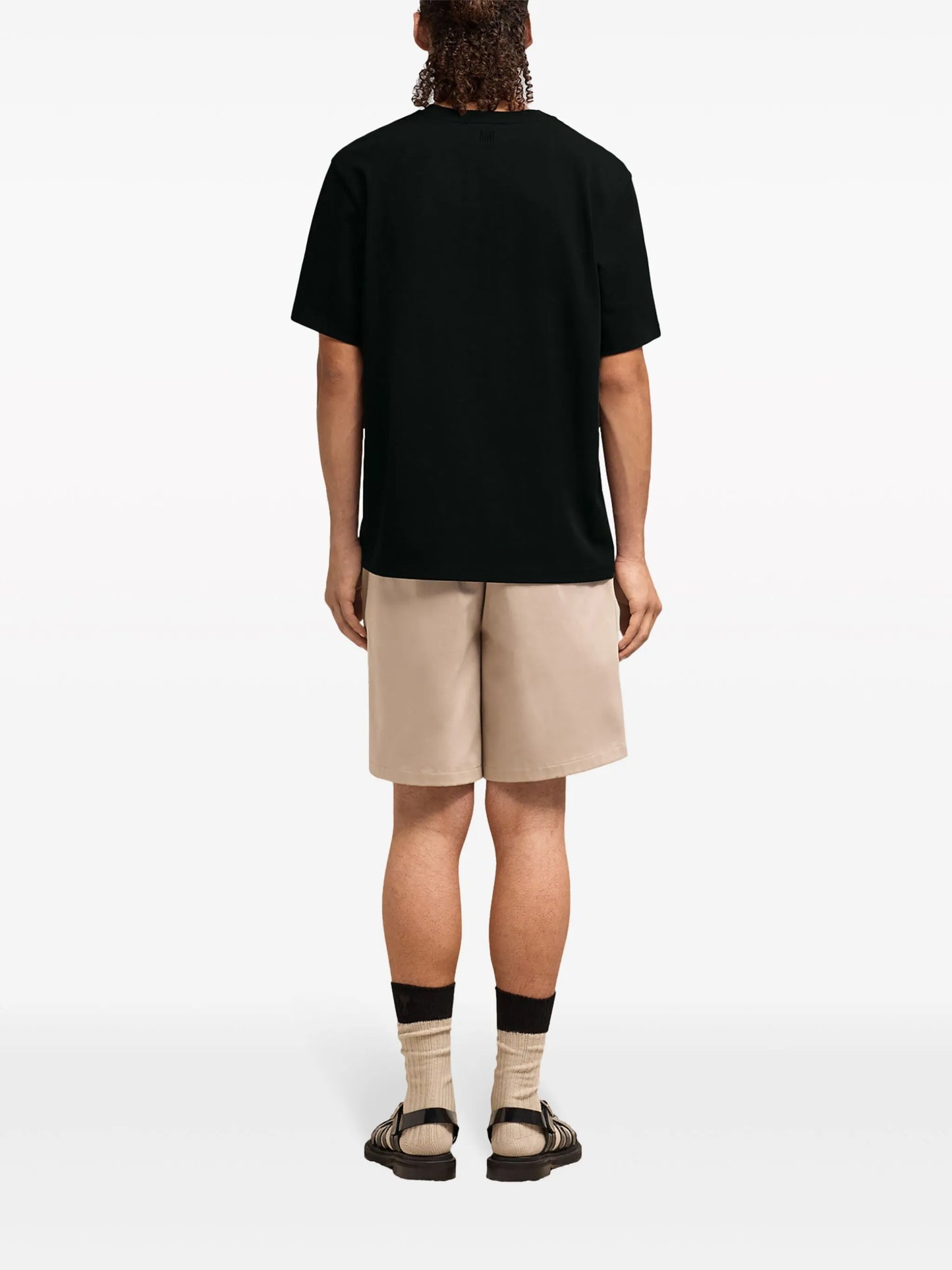 logo-embossed cotton T-shirt