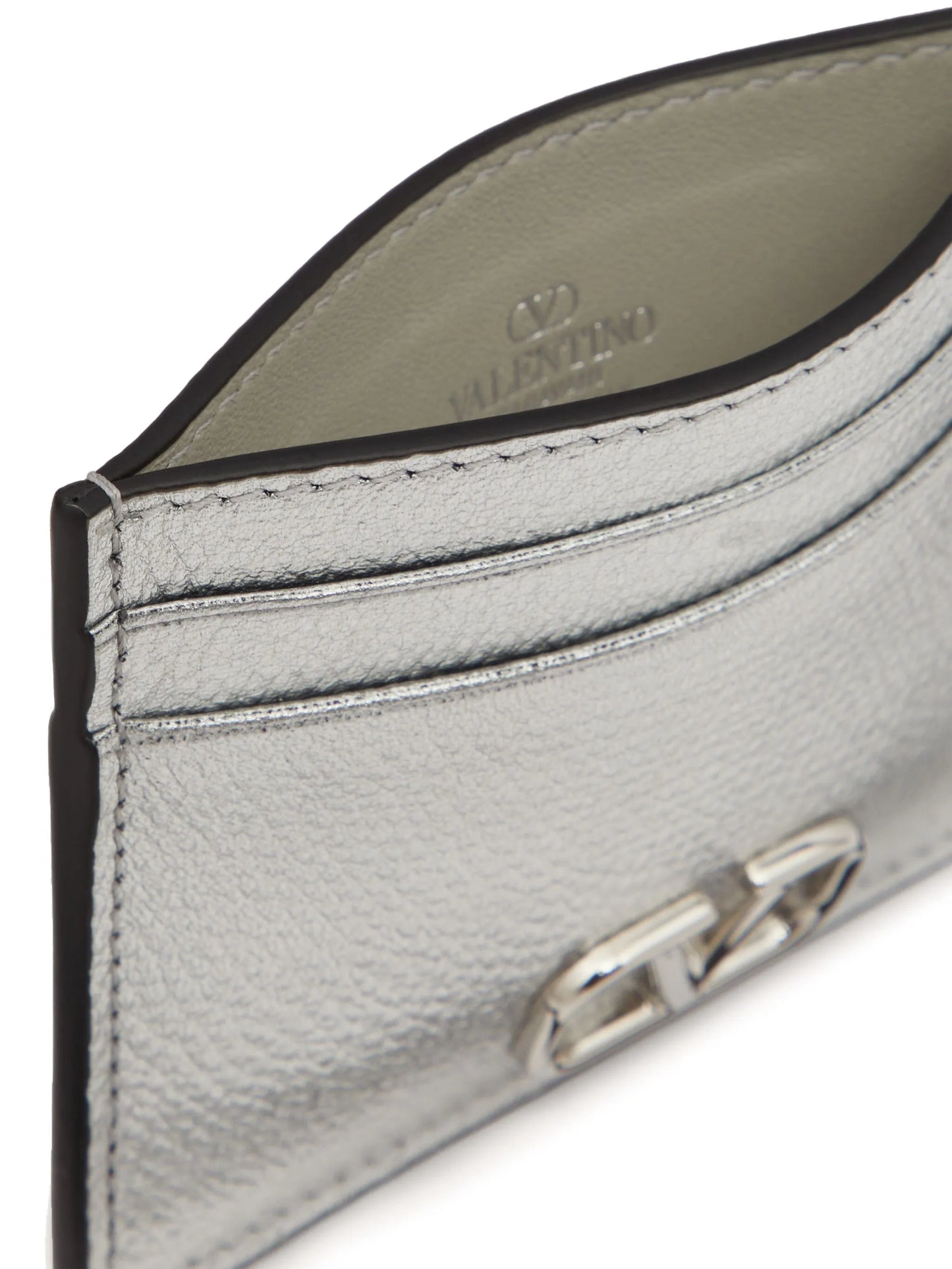 VLogo Signature metallic card holder