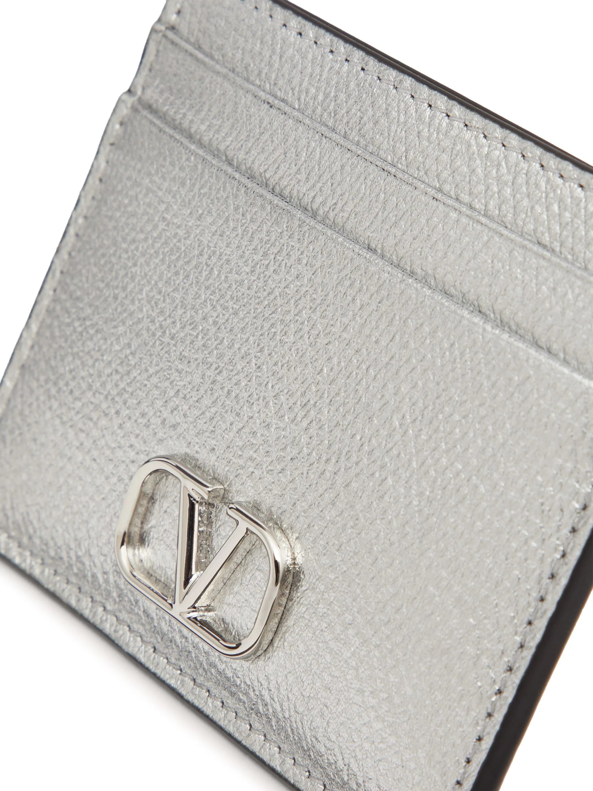 VLogo Signature metallic card holder