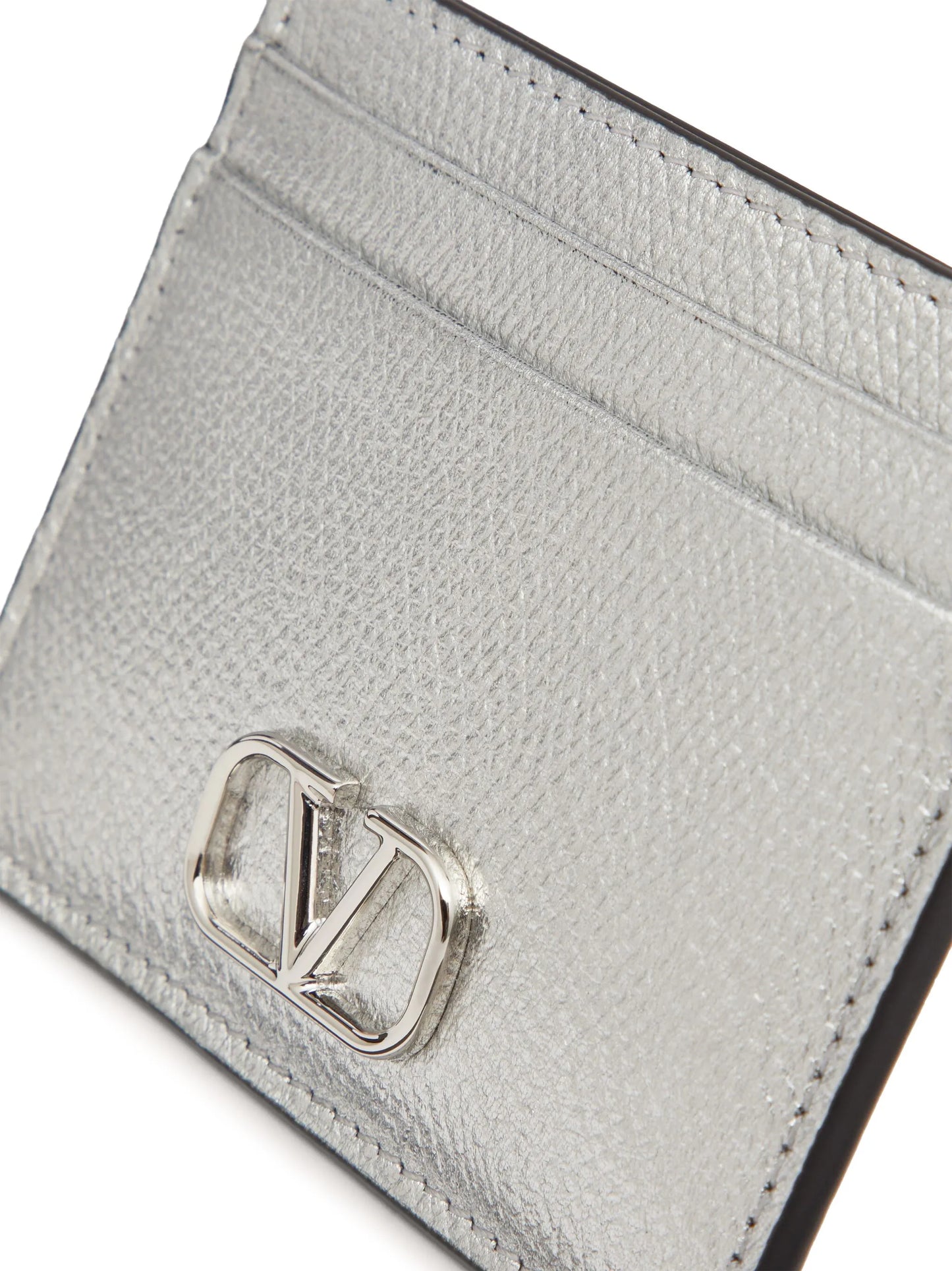 VLogo Signature metallic card holder