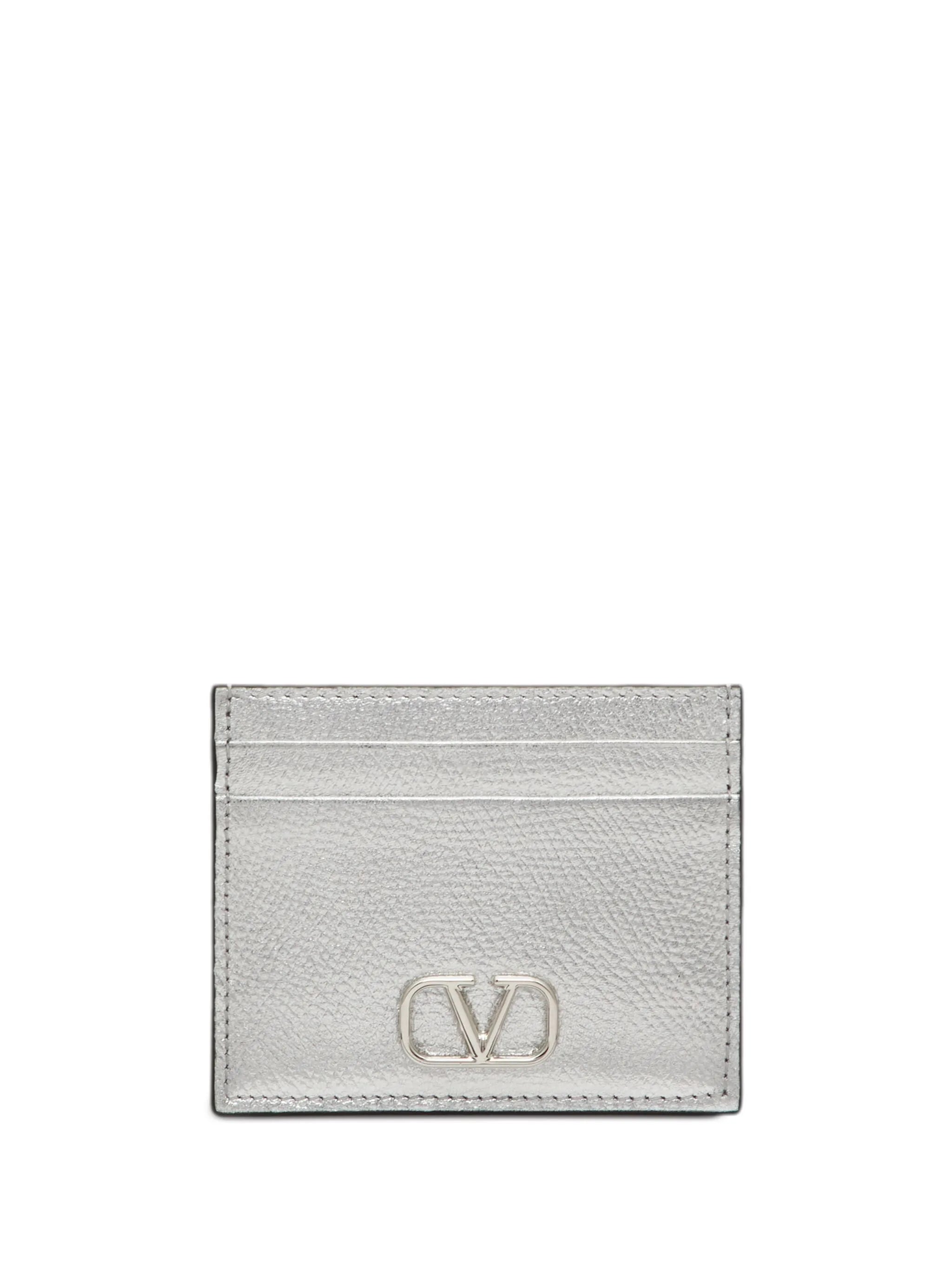 VLogo Signature metallic card holder