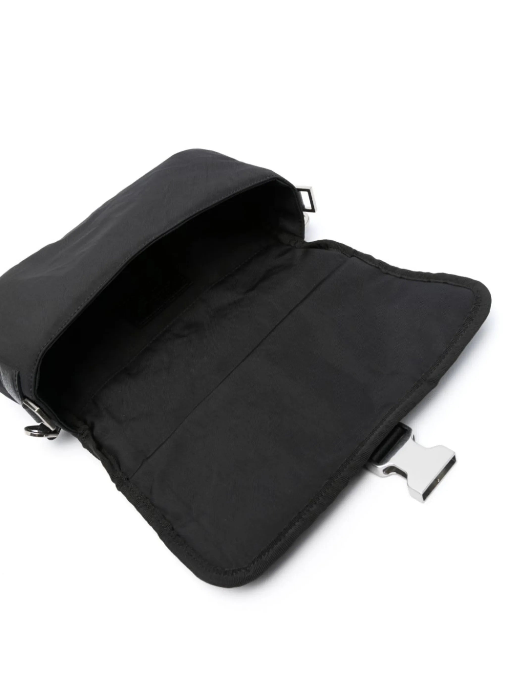 monogram-debossed shoulder bag