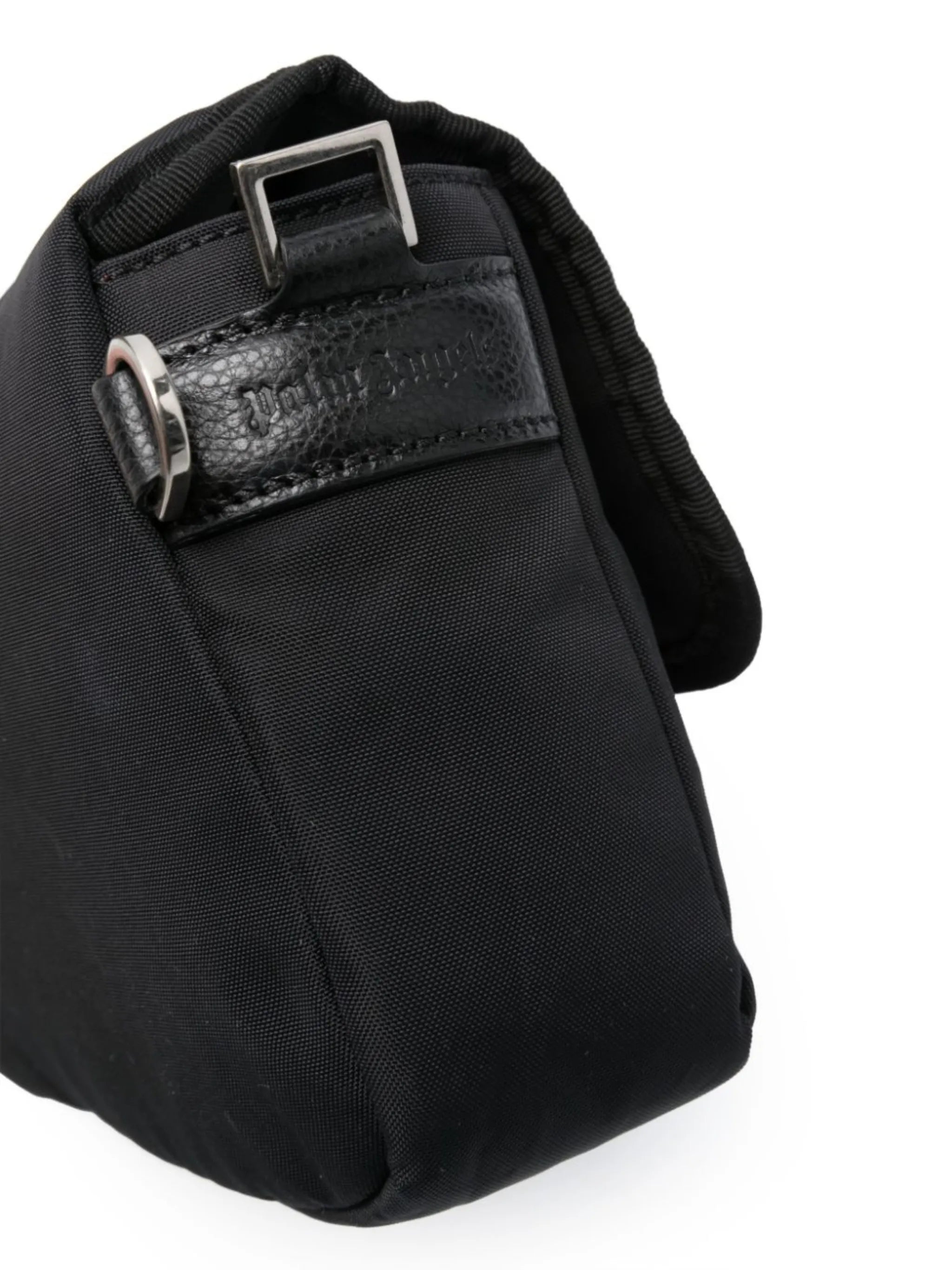 monogram-debossed shoulder bag