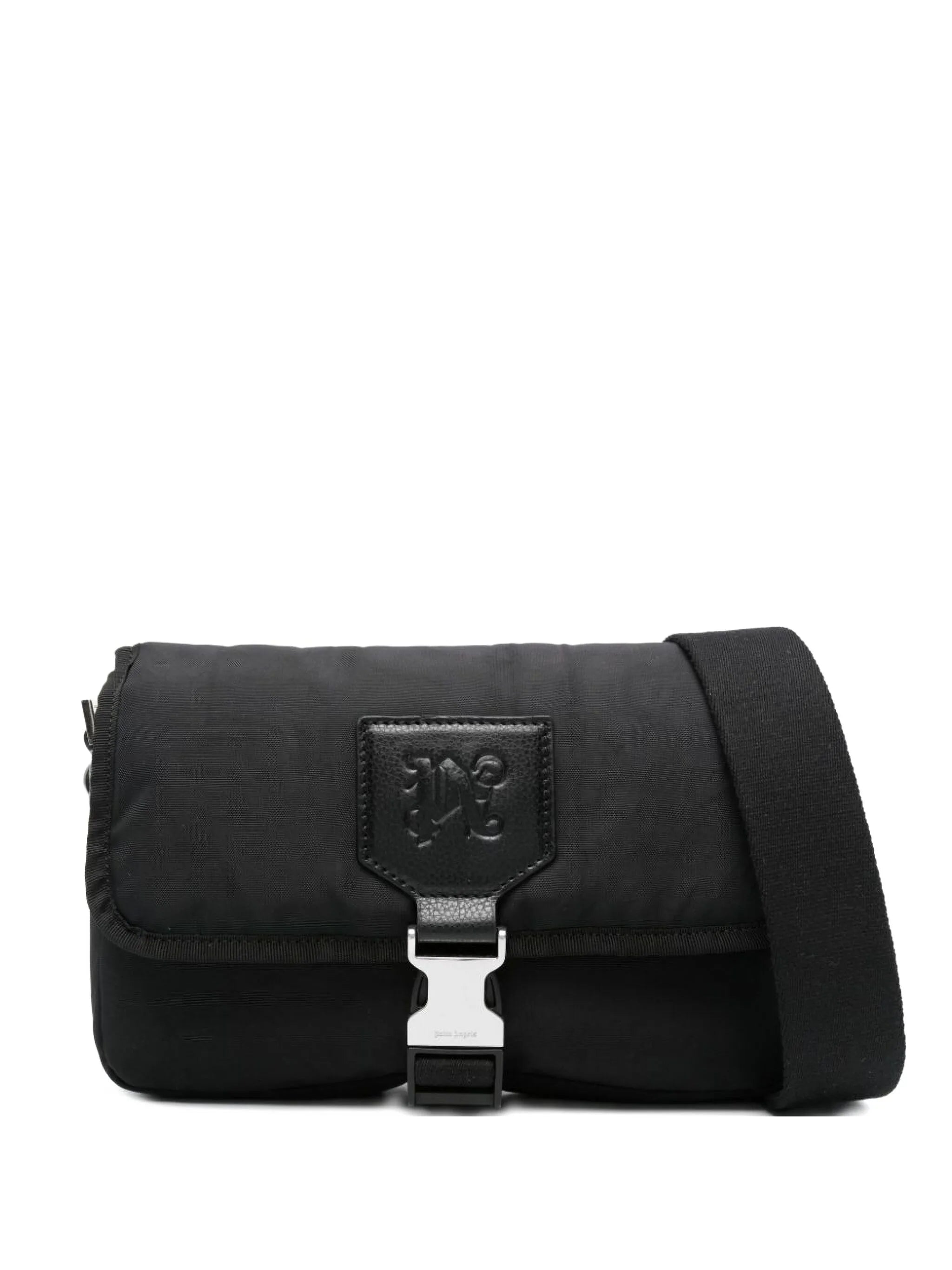 monogram-debossed shoulder bag