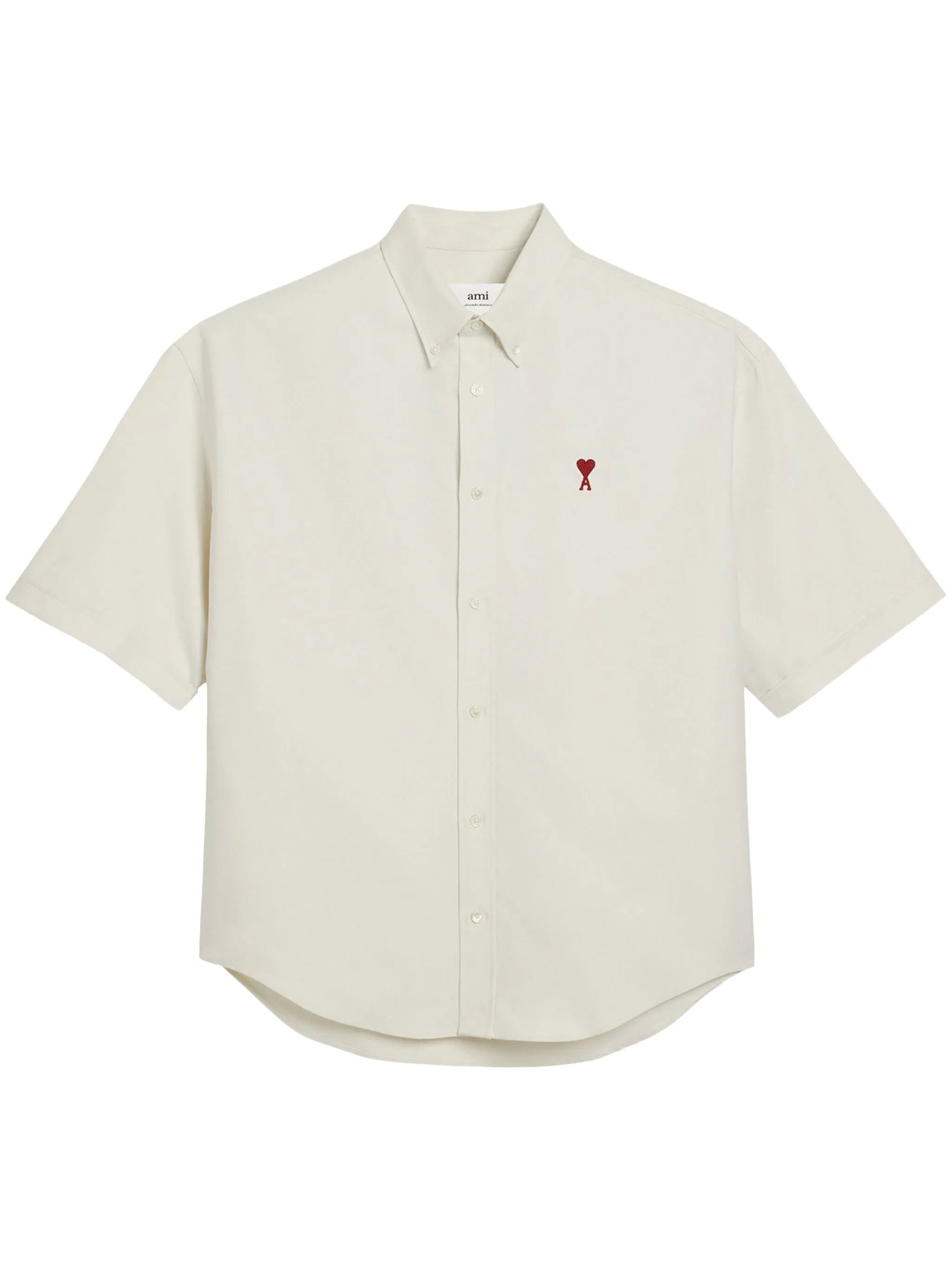 logo-embroidered cotton shirt