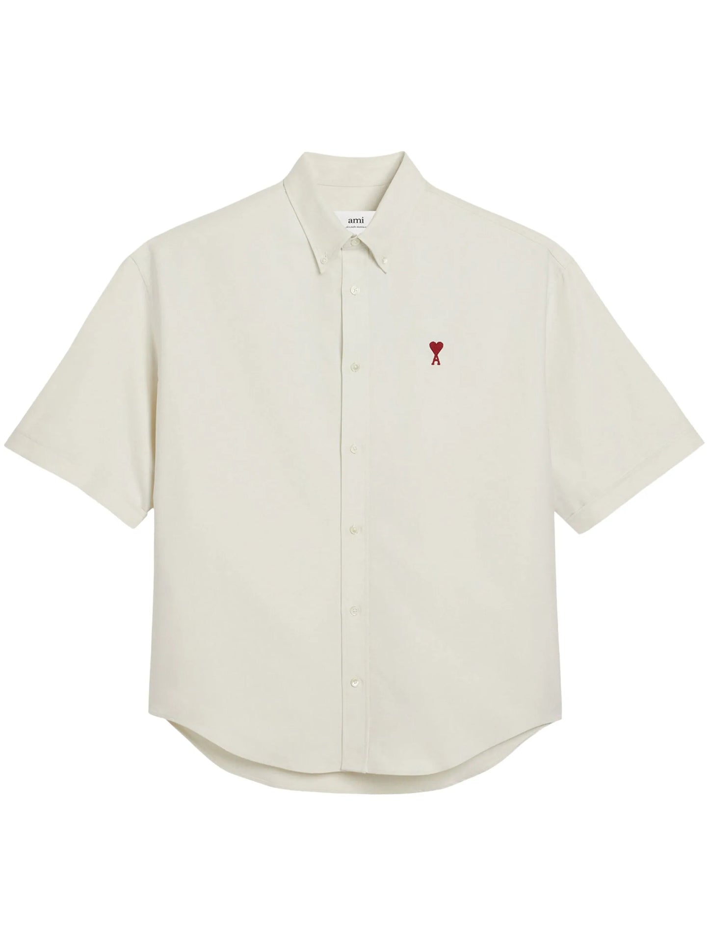 logo-embroidered cotton shirt