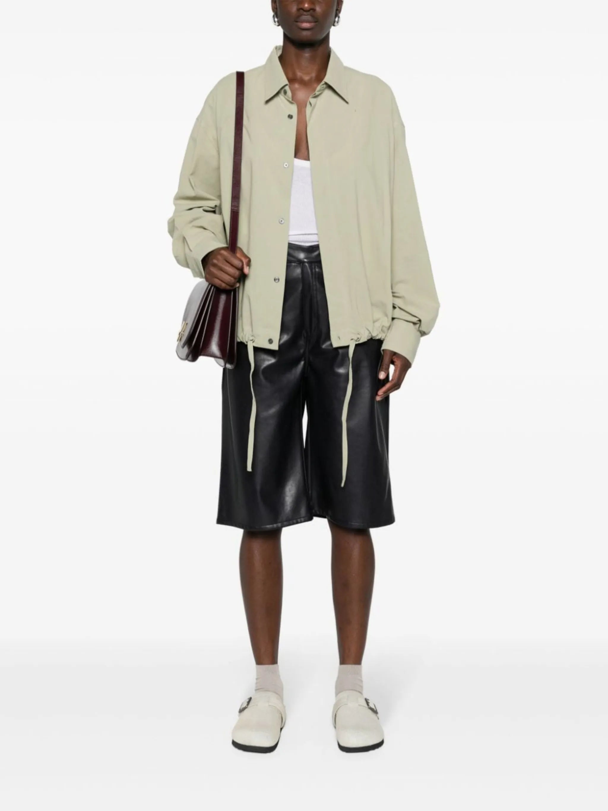 classic-collar cotton shirt