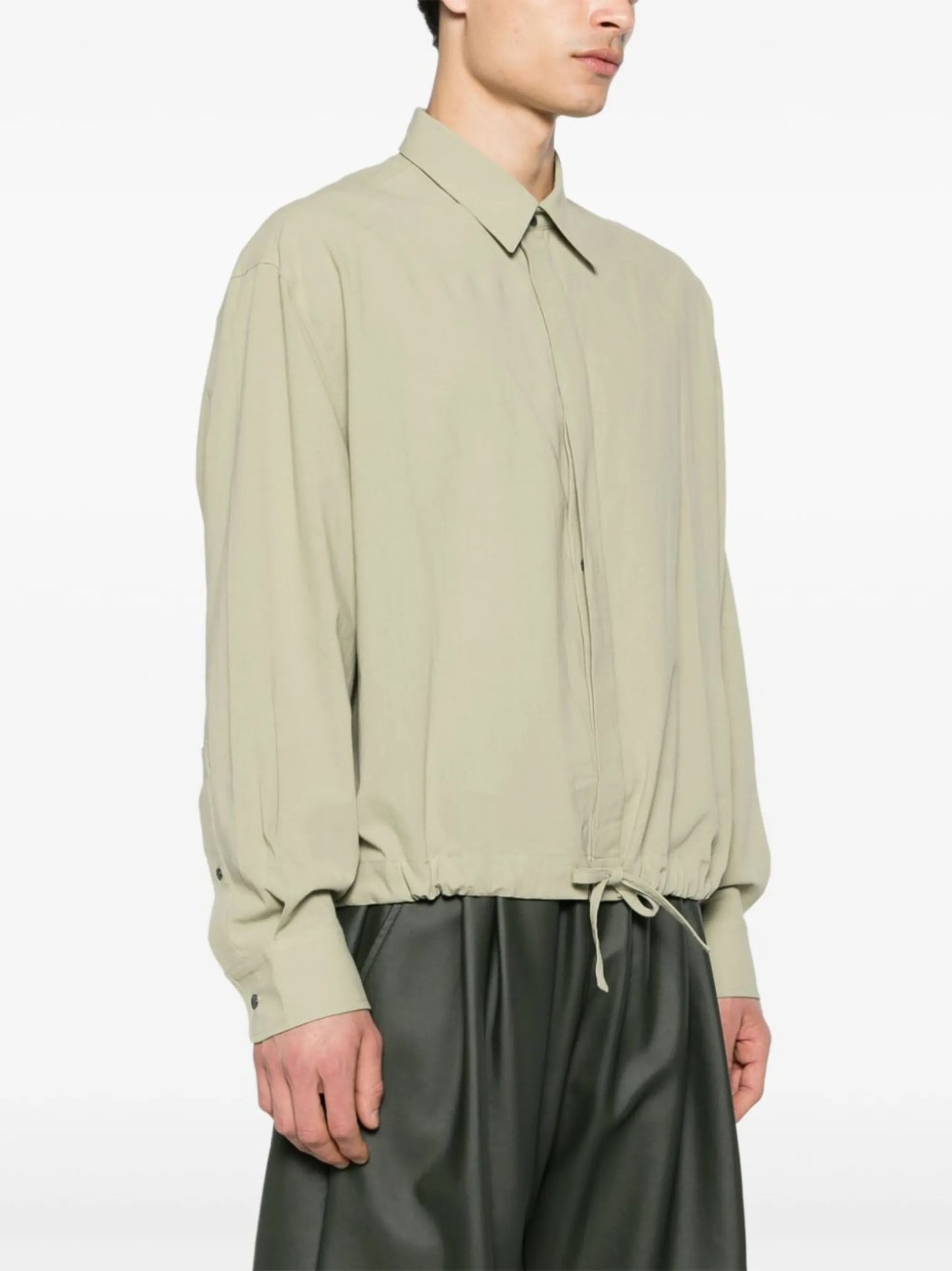 classic-collar cotton shirt