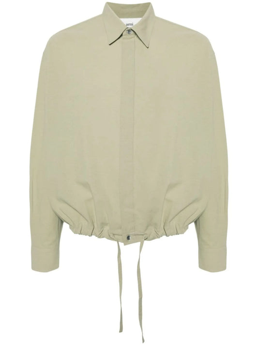 classic-collar cotton shirt