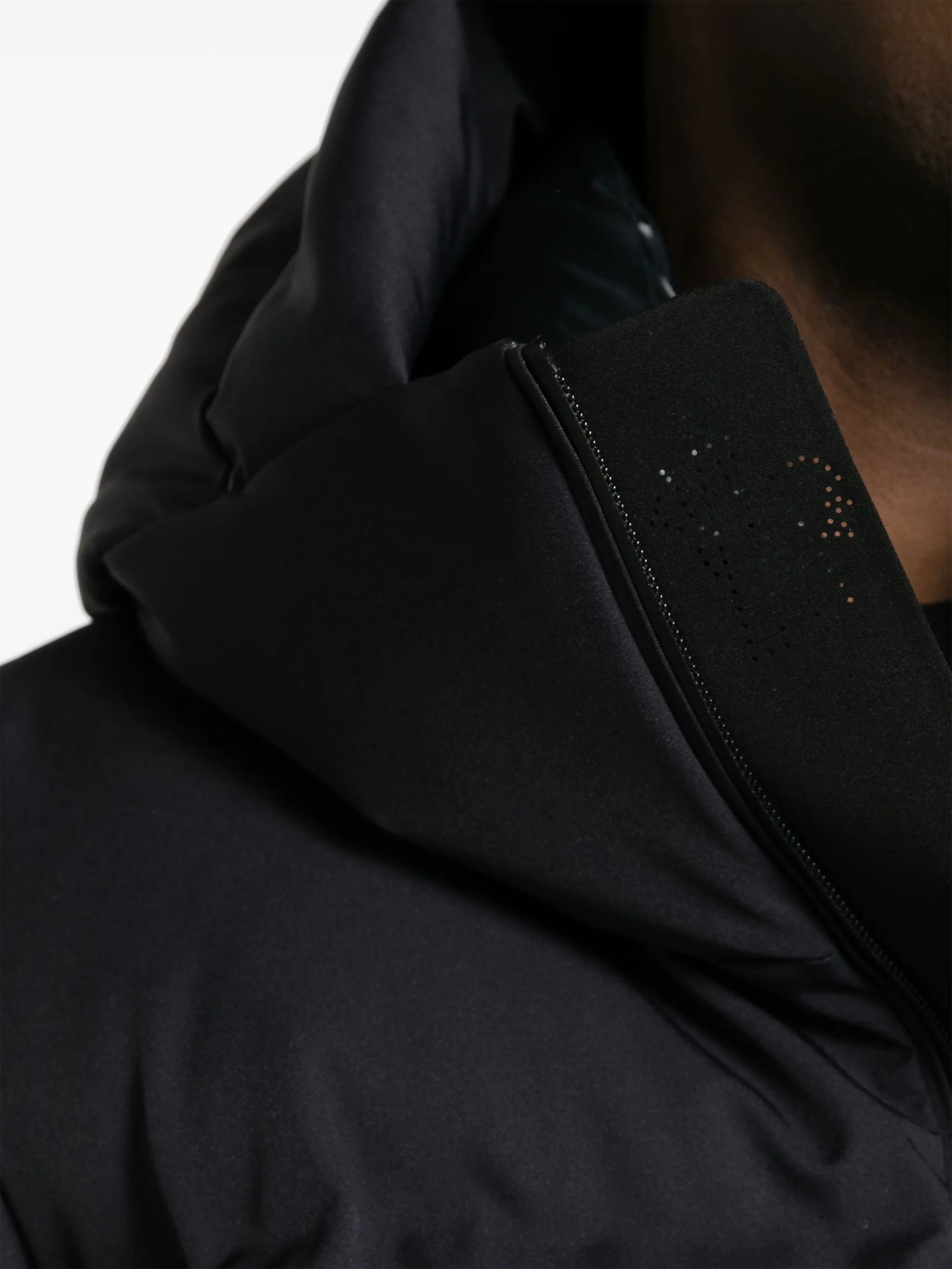quilted hooded jacket