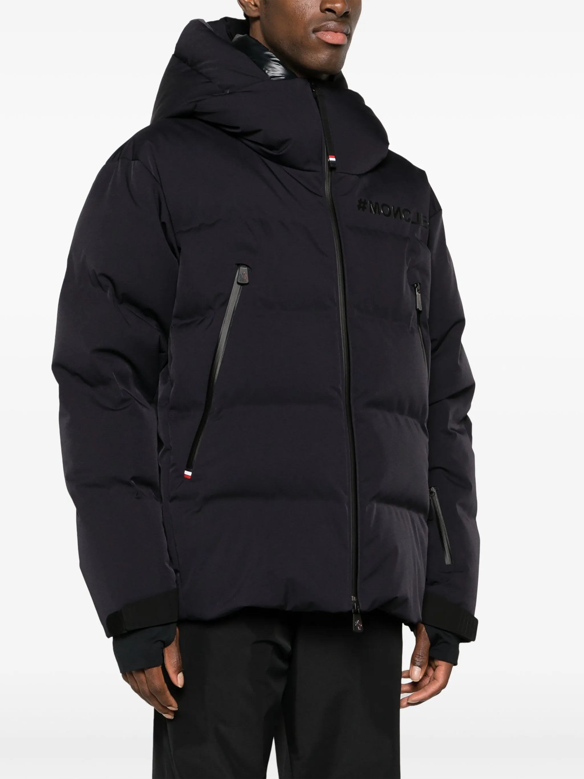 quilted hooded jacket