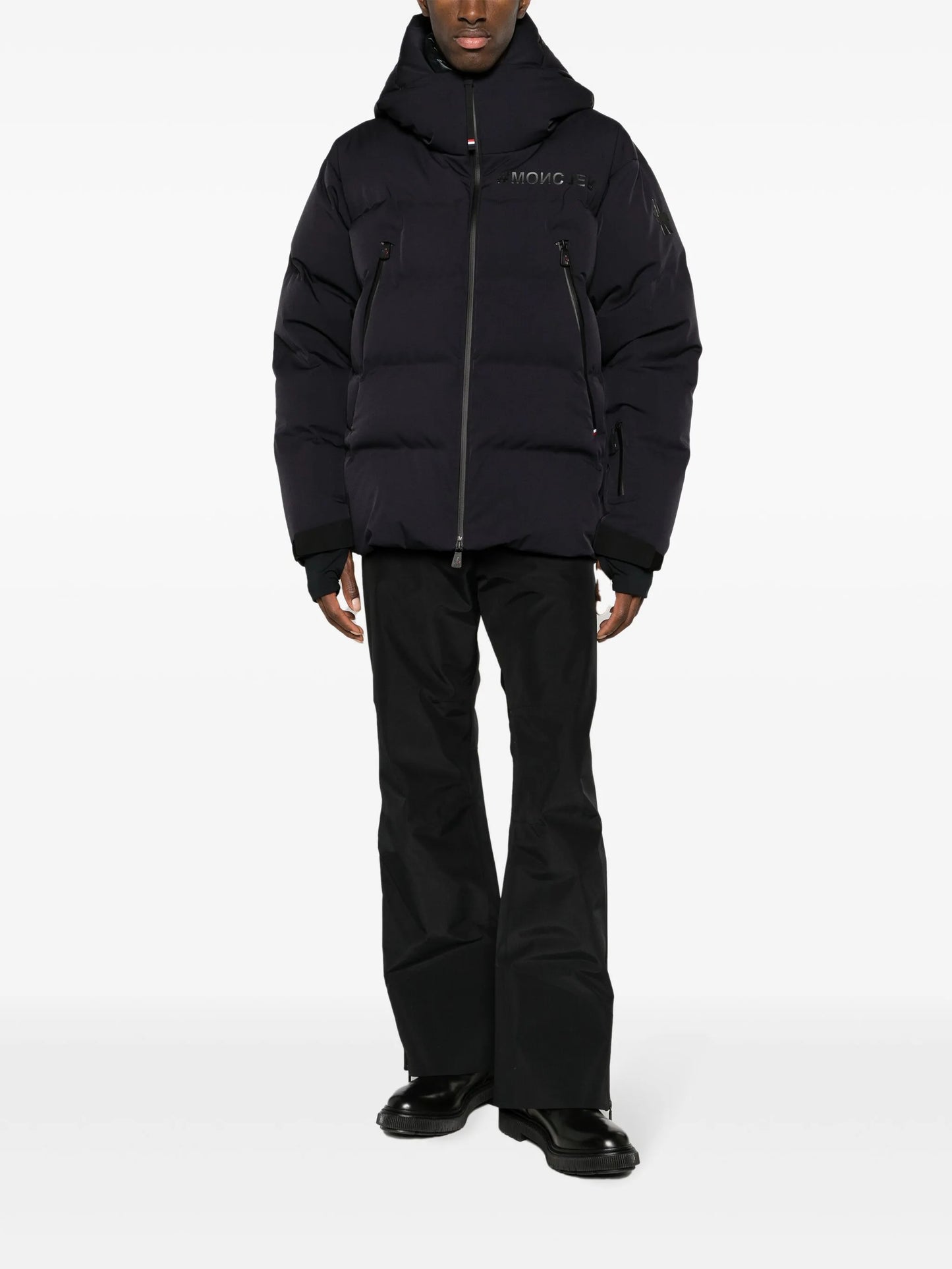 quilted hooded jacket