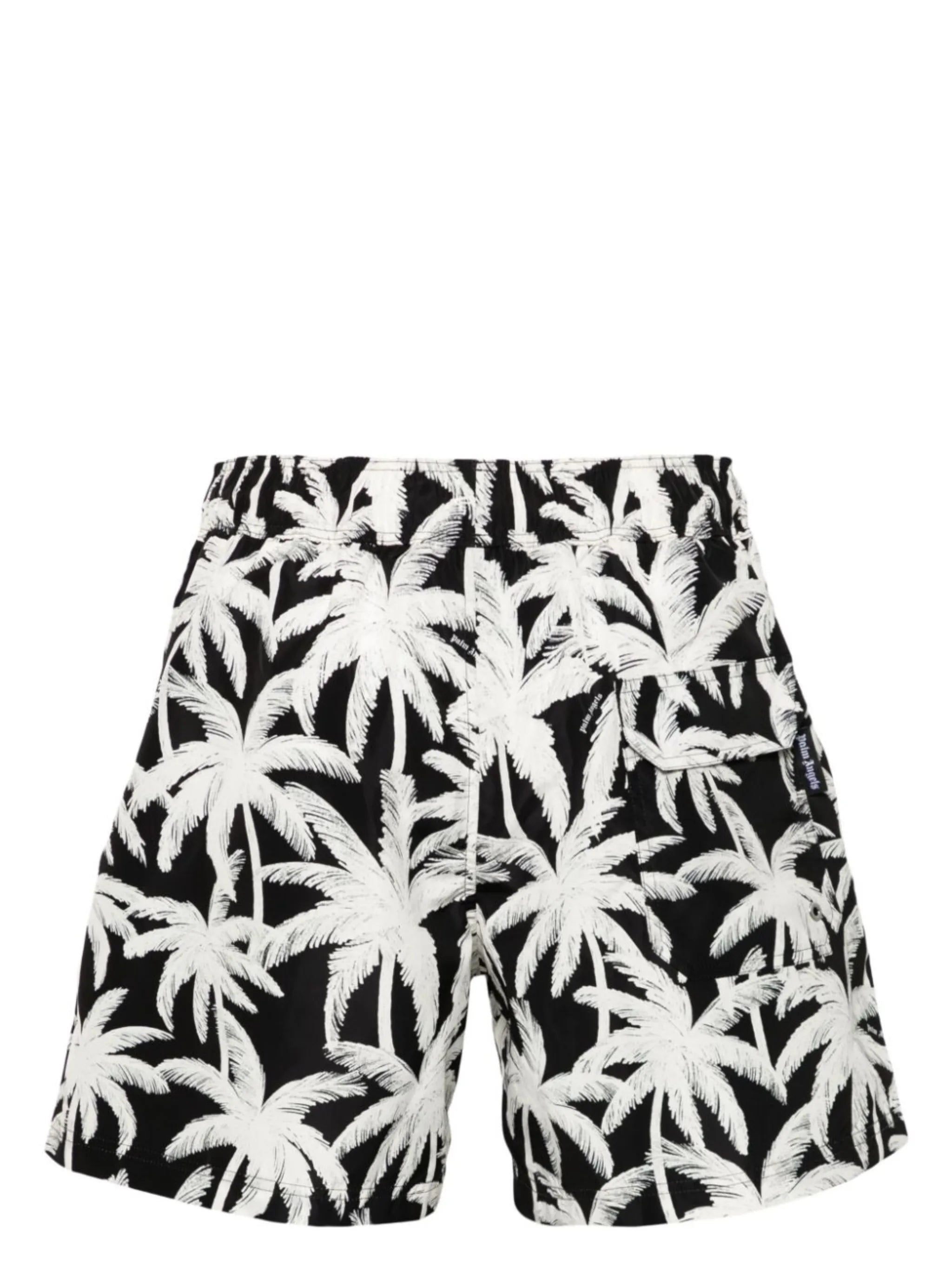 palm tree-print swim shorts