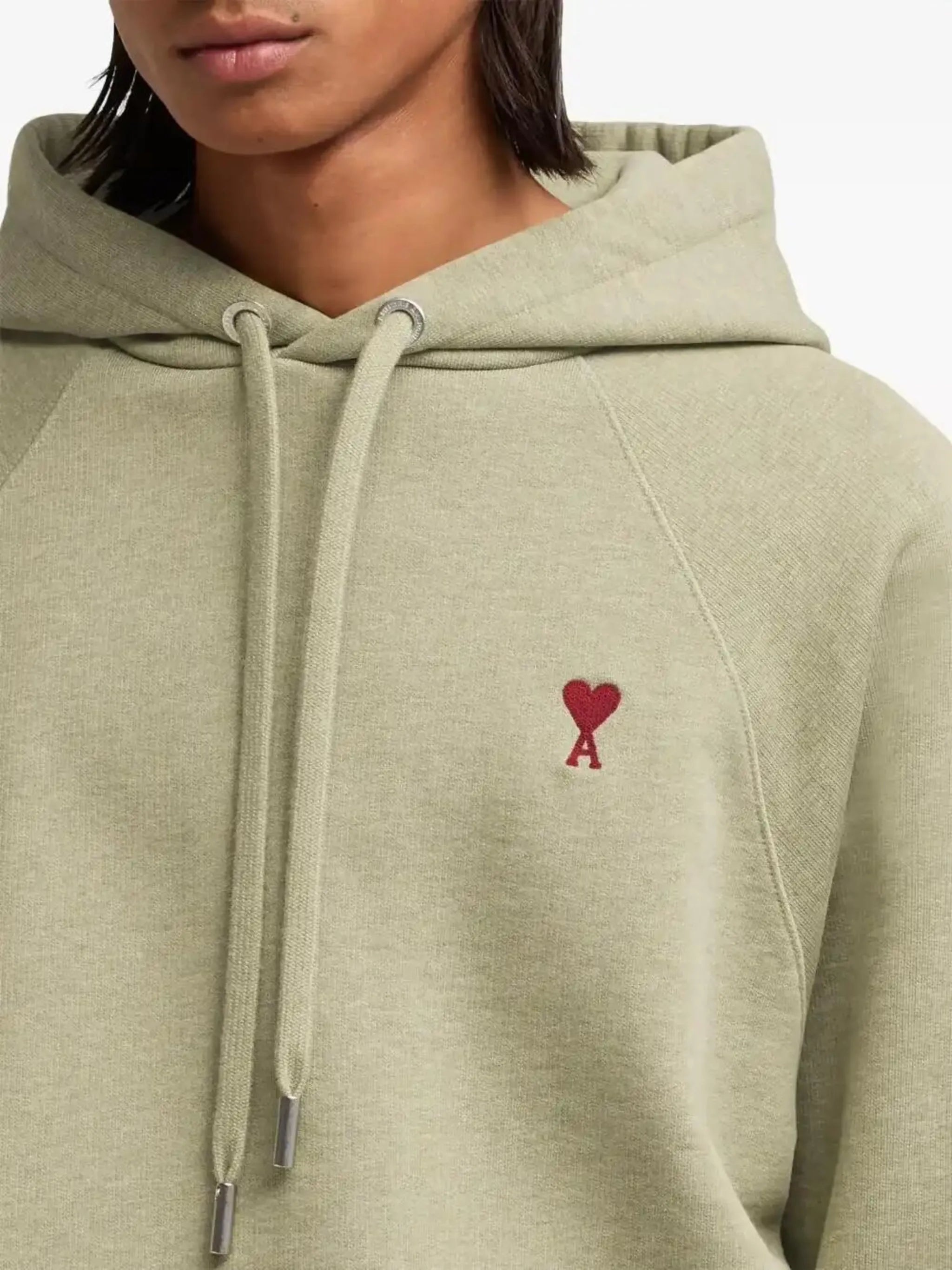 Ami de Coeur-embroidered zip-up hoodie