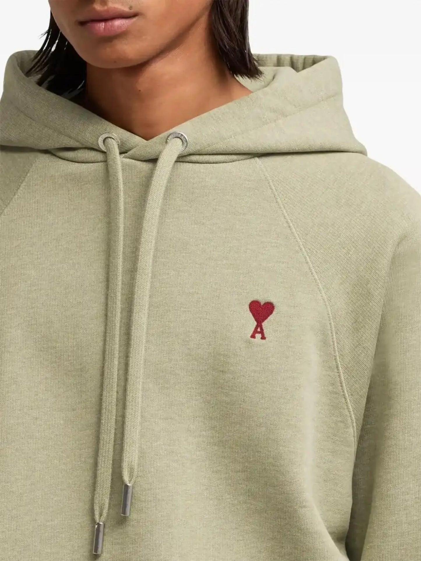 Ami de Coeur-embroidered zip-up hoodie