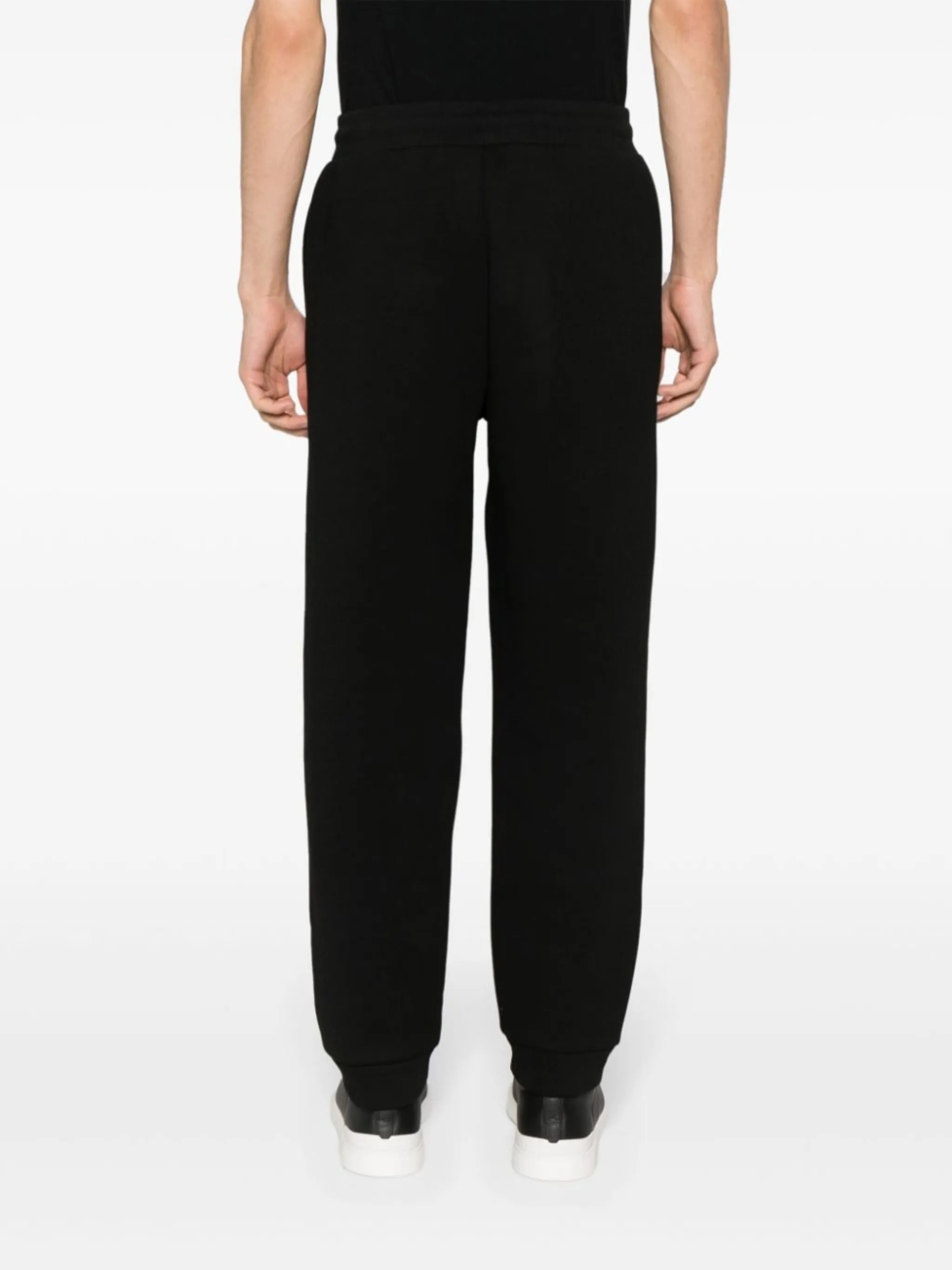 logo-embossed jersey track pants