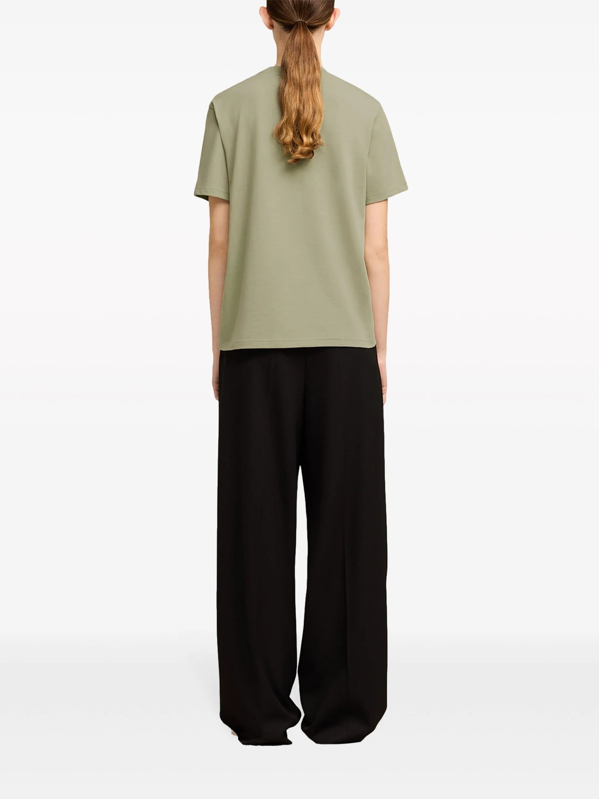 logo-embossed cotton T-shirt