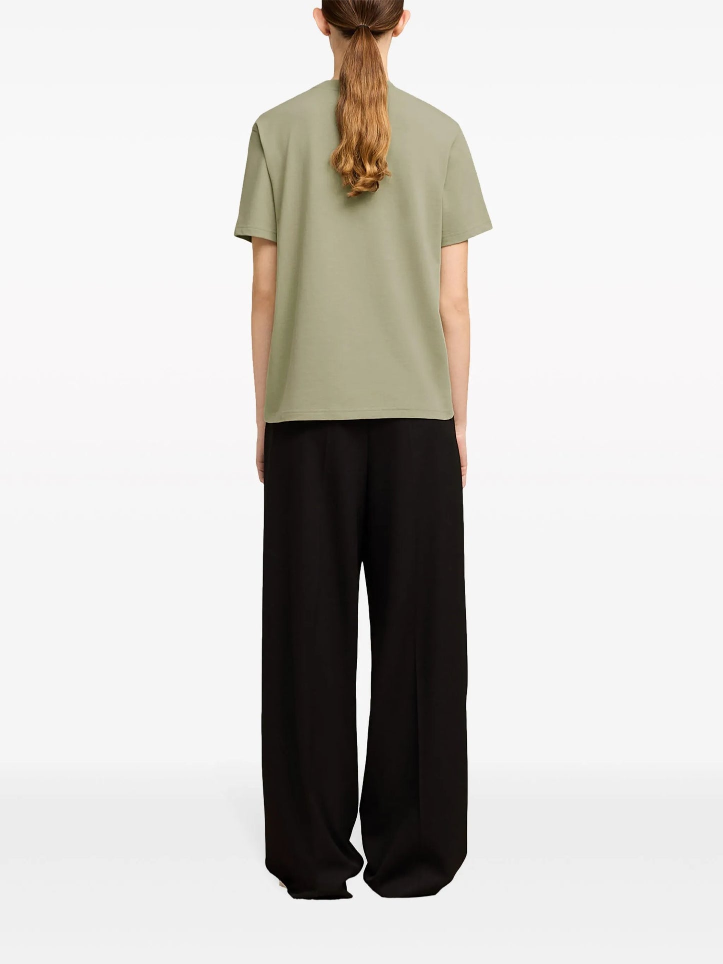 logo-embossed cotton T-shirt