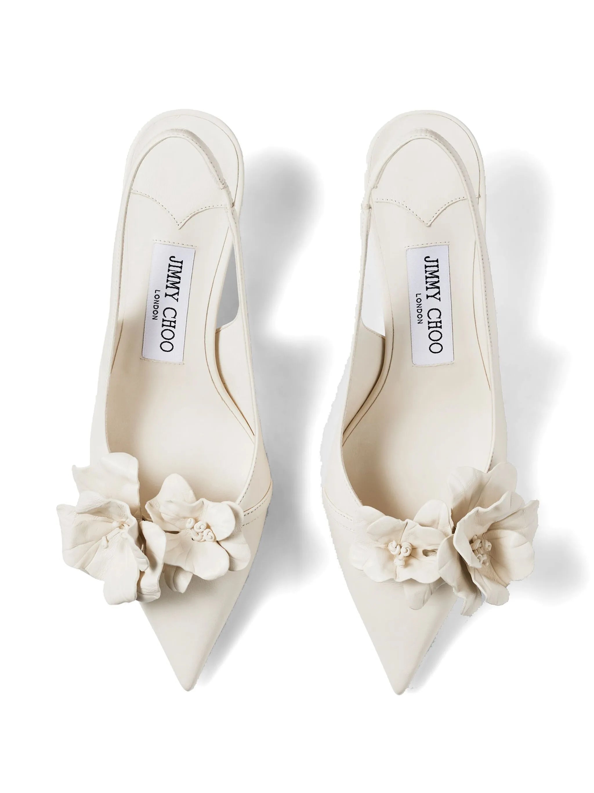Amita 45mm flower-appliqué pumps