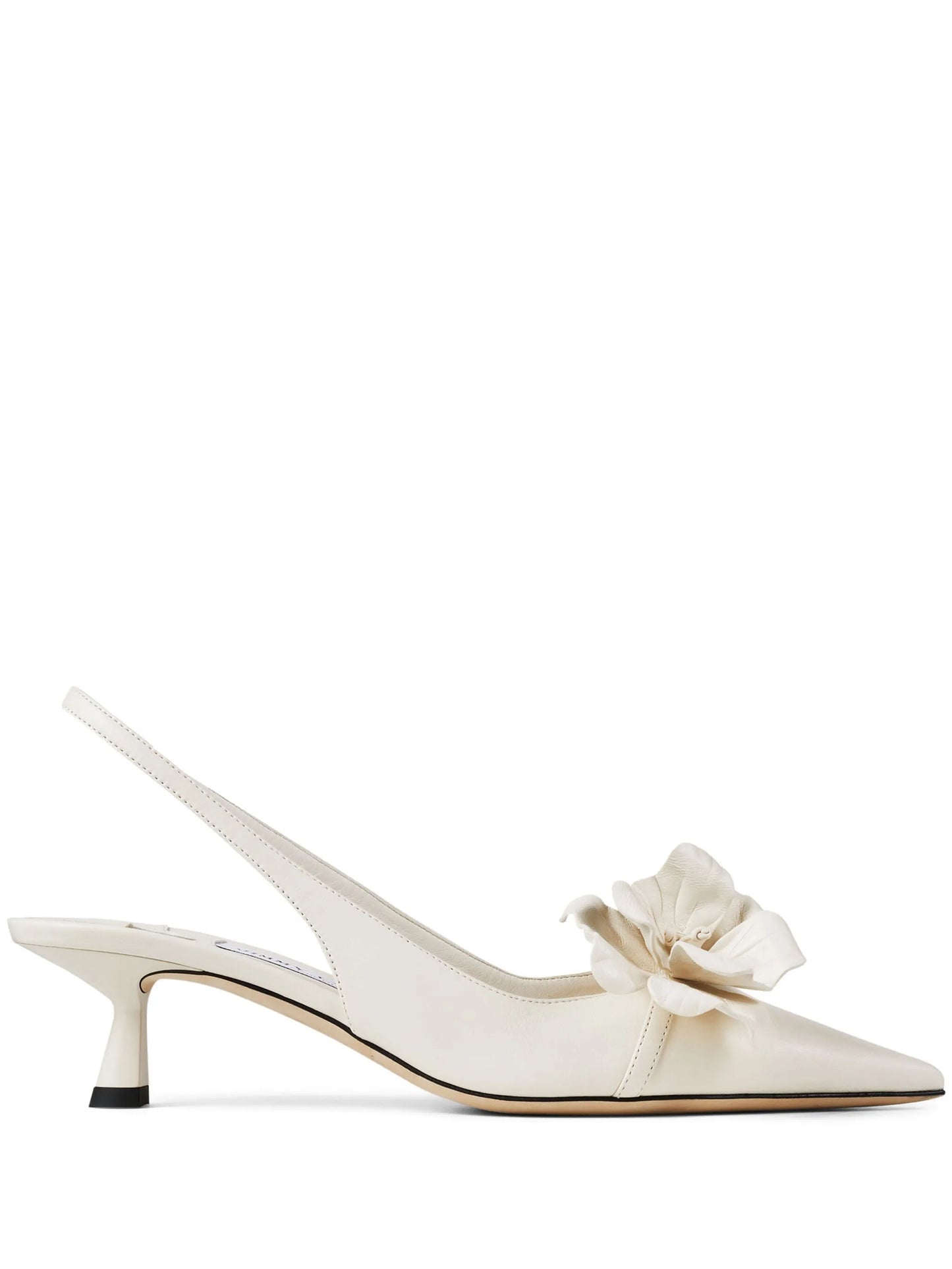 Amita 45mm flower-appliqué pumps